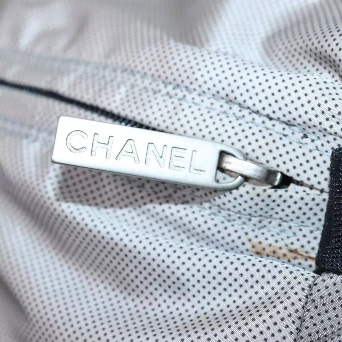 Chanel CHANEL Sports Line Boston Bag Nylon Black Gray Size ONE SIZE - 8 Thumbnail
