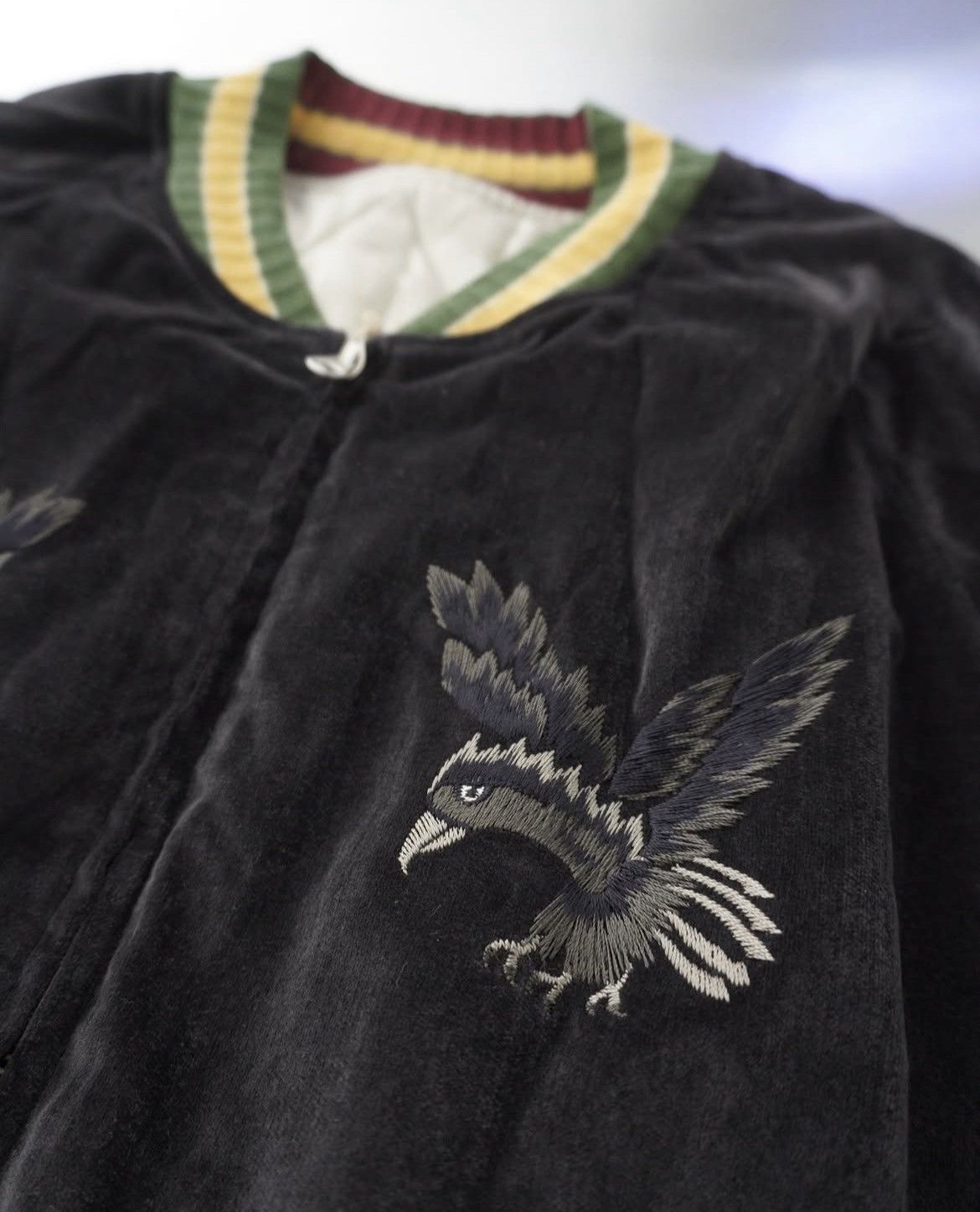 Kapital Kapital Souvenir Jacket (crows & Skull) velvet bone size 3 Size US L / EU 52-54 / 3 - 4 Thumbnail