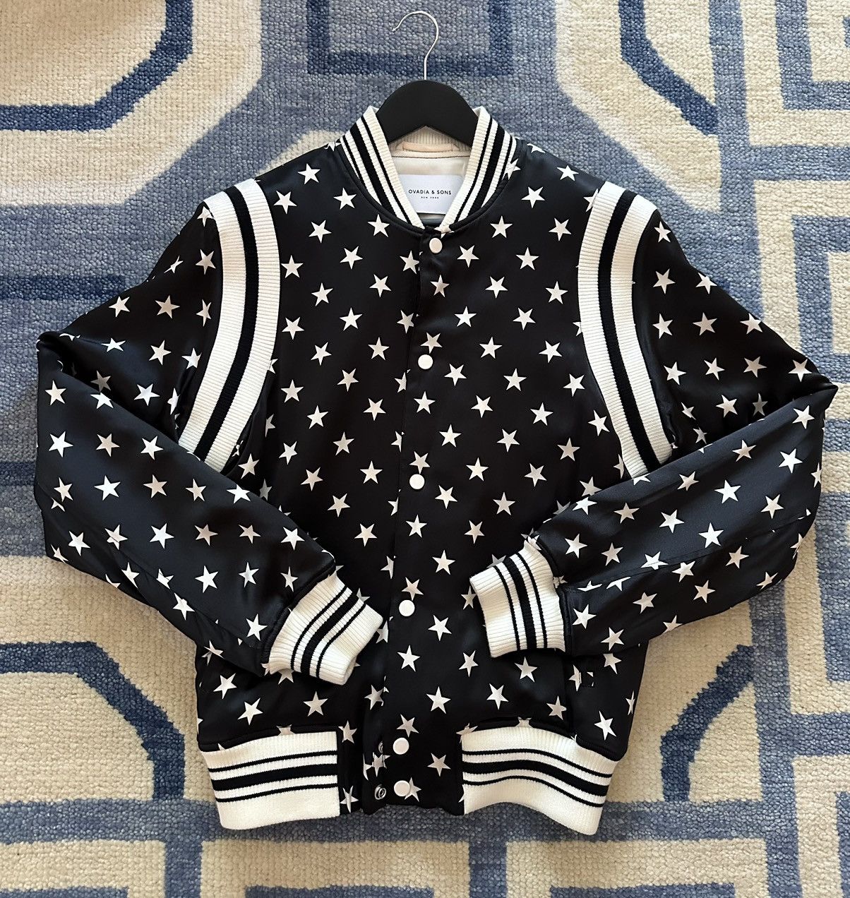 Ovadia & Sons Ovadia and Sons Star Silk Bomber Jacket Small Size US S / EU 44-46 / 1 - 1 Thumbnail