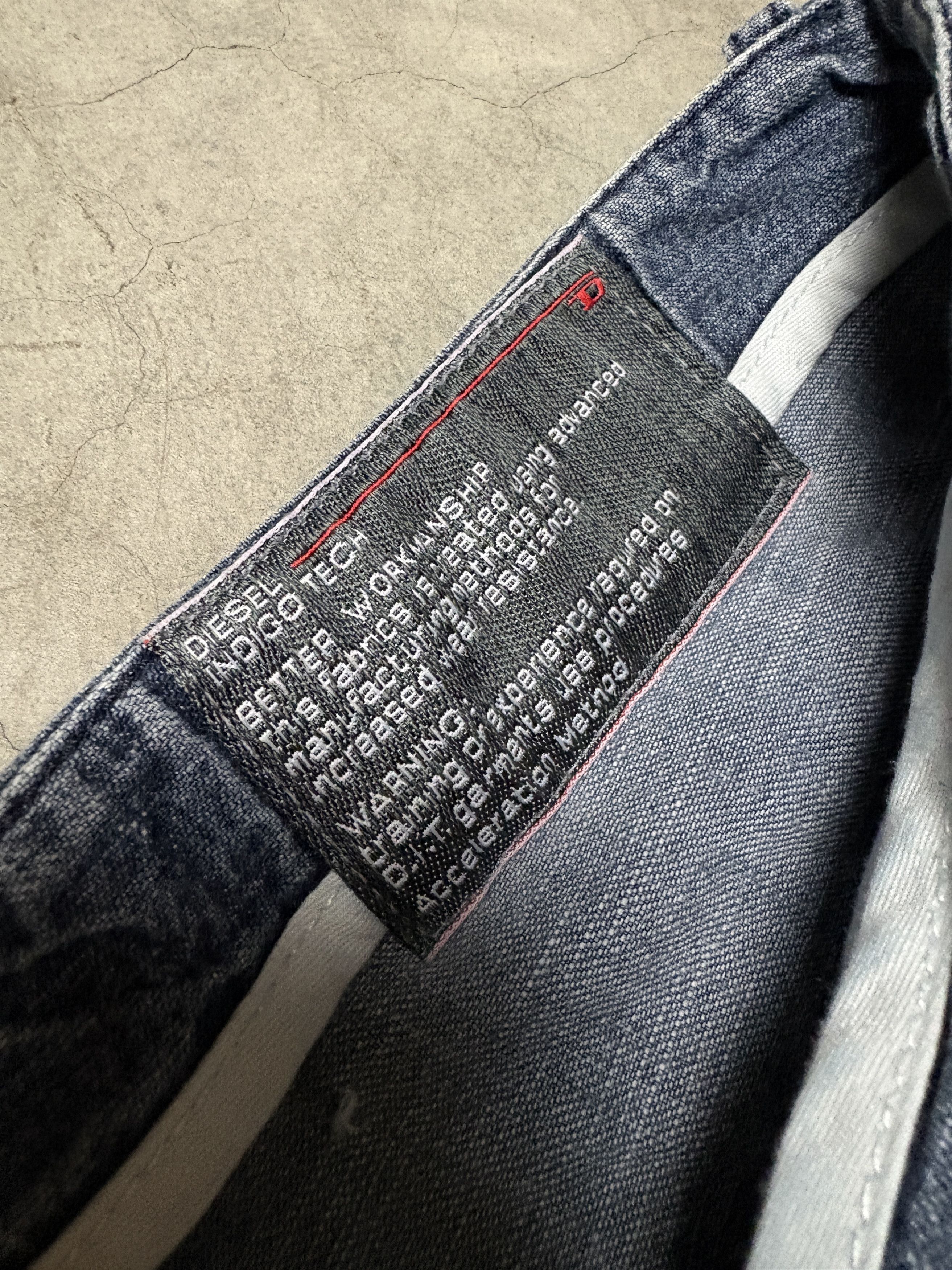 Diesel Vintage Diesel Indigo Tech Jeans – Size 36 Size US 36 / EU 52 - 6 Thumbnail