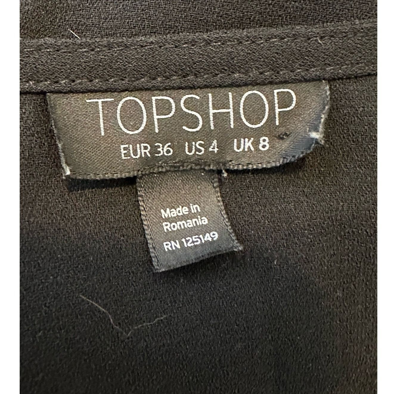 Topshop Topshop black long sleeves wrap mini dress size 4 Size S / US 4 / IT 40 - 3 Thumbnail