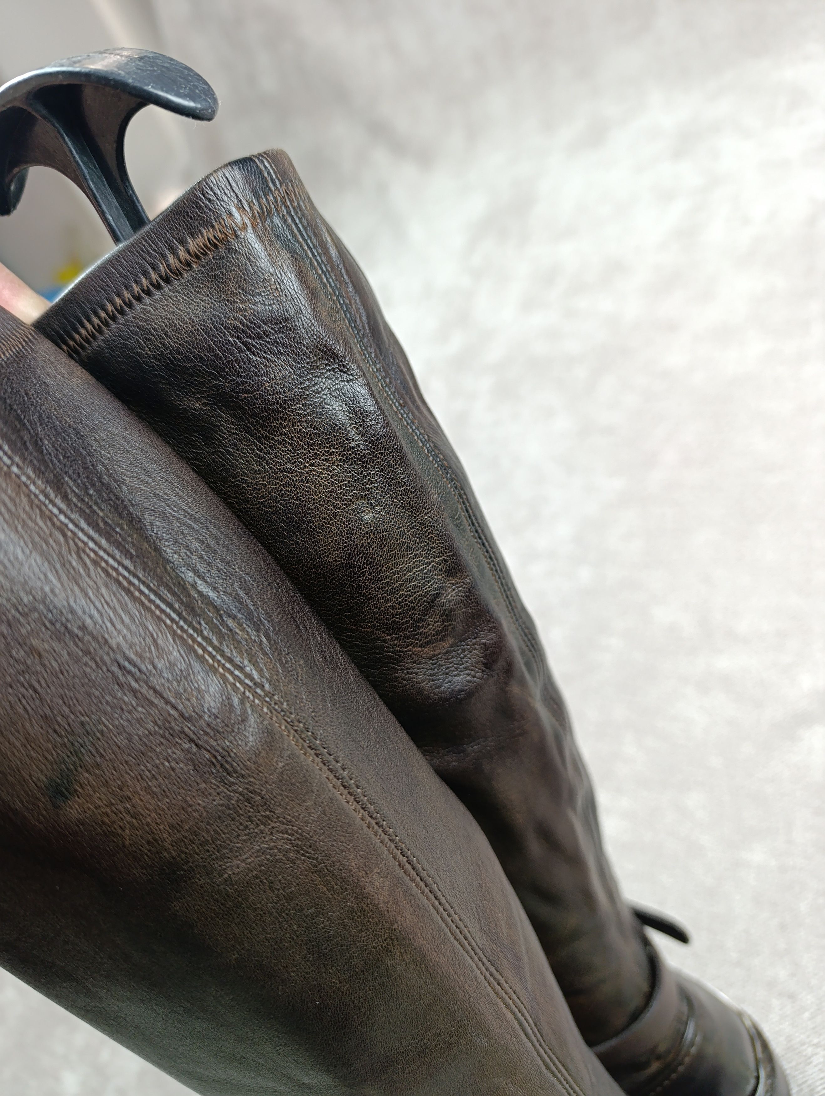 Celine CELINE KNEE-HIGH LEATHER COWBOY BOOTS SIZE 37 Size US 7 / IT 37 - 19 Thumbnail