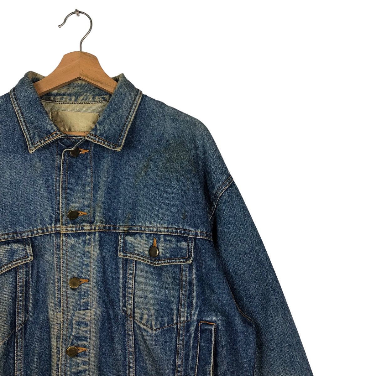 Japanese Brand 🔥90’s Vintage Denim Trucker Jacket Inspire Issey Miyake Size US M / EU 48-50 / 2 - 5 Thumbnail