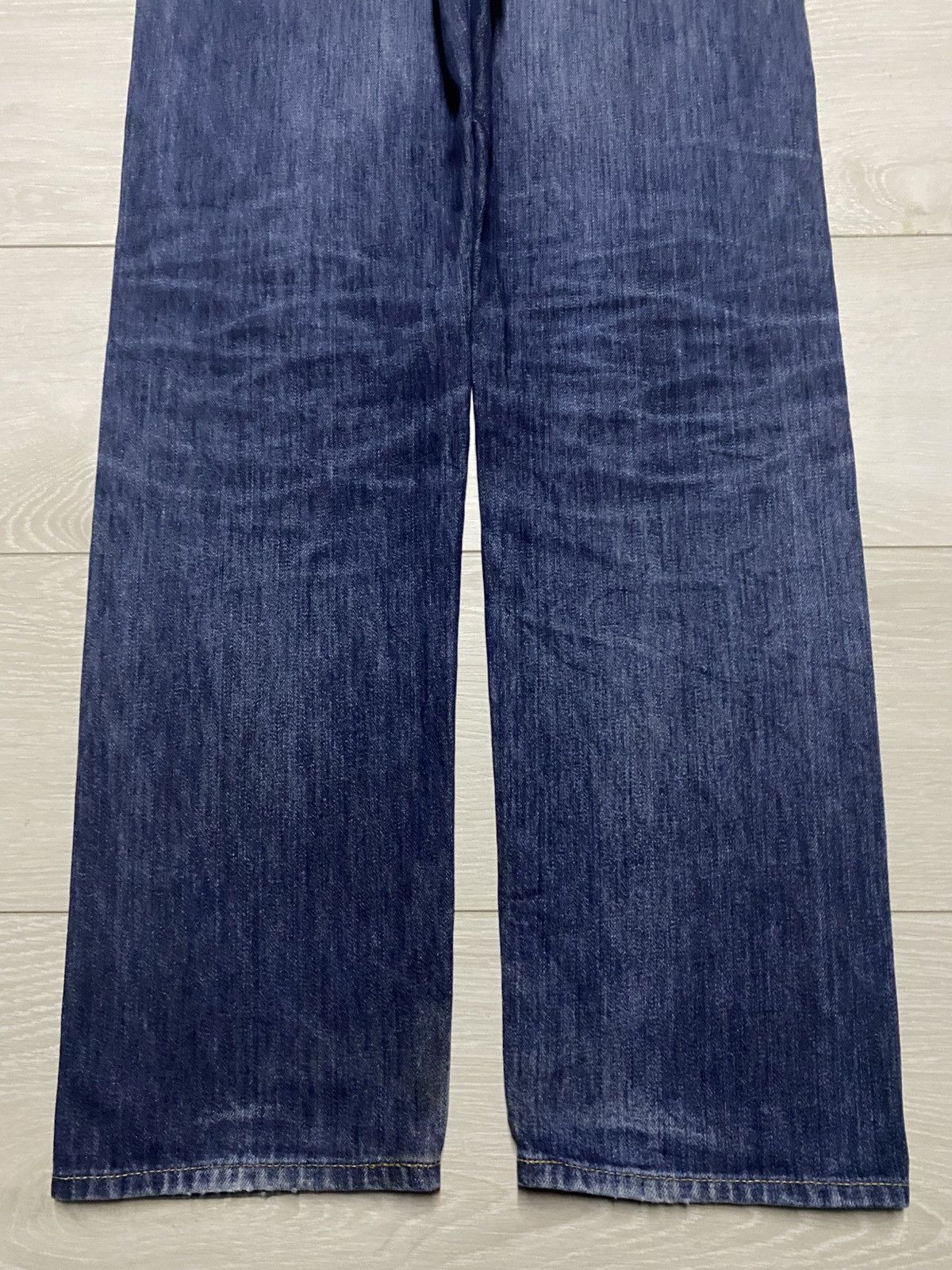Levi's Vintage Levis Big E Y2K USA Blue Wash Distressed Jeans Size US 31 - 6 Thumbnail