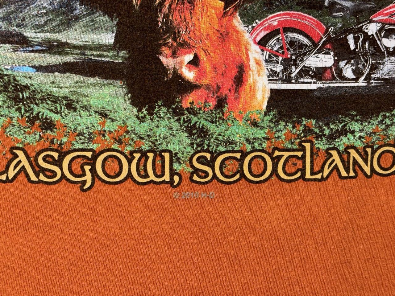 Harley Davidson × Vintage Vintage Harley-Davidson "West Coast Glasgow" T-Shirt Size US XXL / EU 58 / 5 - 5 Thumbnail