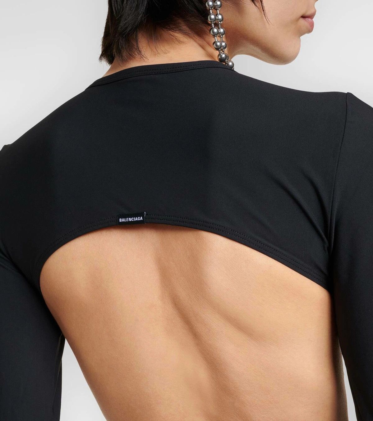Balenciaga o1y0625 Cutout Top in Black Size XS / US 0-2 / IT 36-38 - 4 Thumbnail