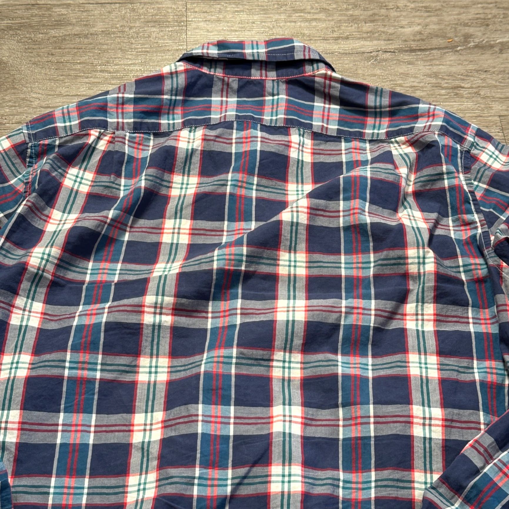 J.Crew J.CREW Shirt Mens Small Blue Plaid Light Weight 100% Cotton Slim Fit Casual Size US S / EU 44-46 / 1 - 6 Thumbnail