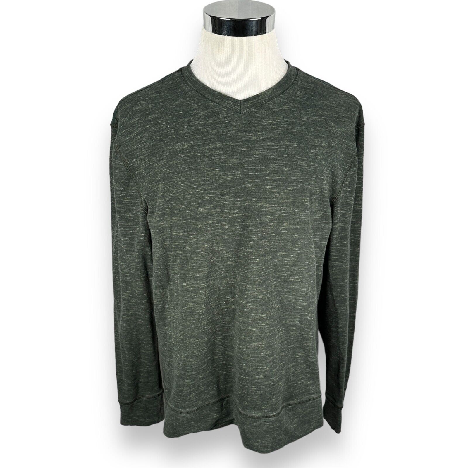 Lululemon Lululemon Sweatshirt Mens XL Heathered Green V-Neck Pullover Size US XL / EU 56 / 4 - 1 Thumbnail