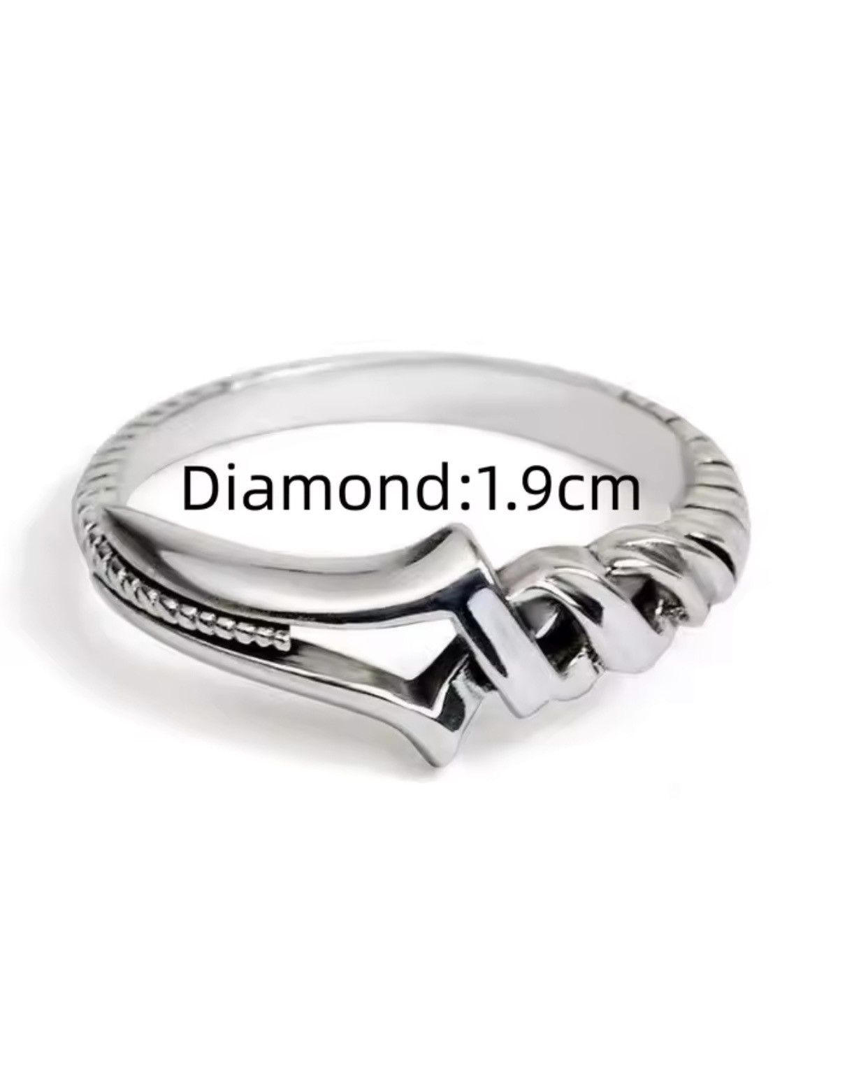 Jewelry × Vintage Spear Of Longinus Round Open Ring Size ONE SIZE - 4 Thumbnail