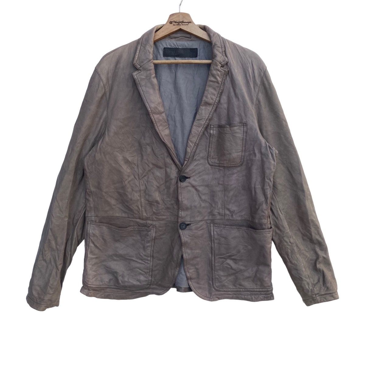 Neil Barrett Vintage NEIL BERRETT Pelle Leather Jacket Made in Italy Size US XL / EU 56 / 4 - 1 Thumbnail