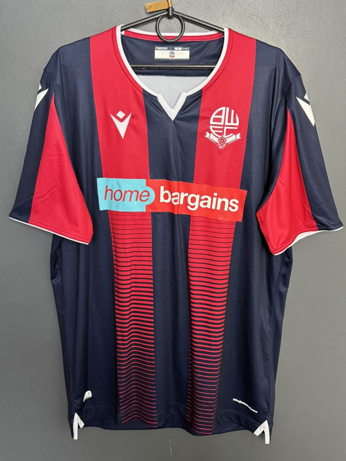 Macron Bolton 20/21 Away Football Jersey Size US XL / EU 56 / 4 - 1 Thumbnail