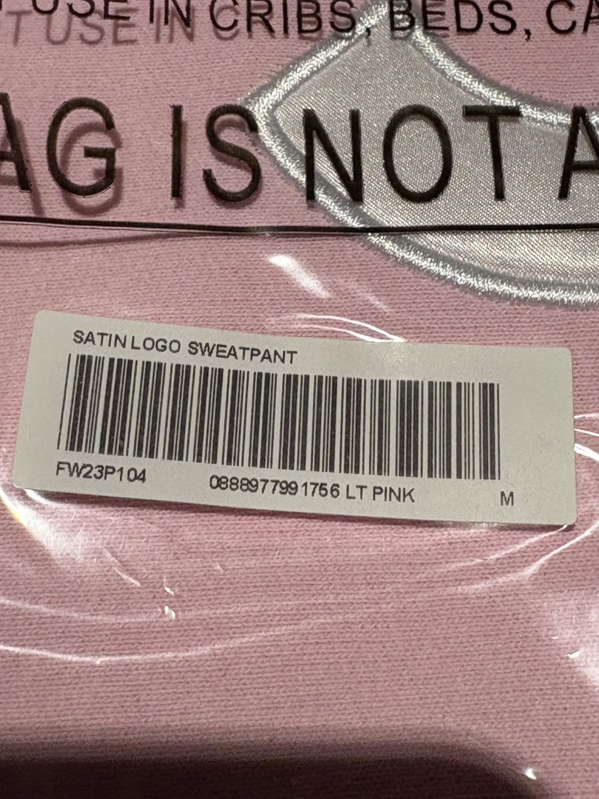 Supreme Supreme satin appliqué sweatpants Pink new MEDIUM Size US 32 / EU 48 - 4 Thumbnail