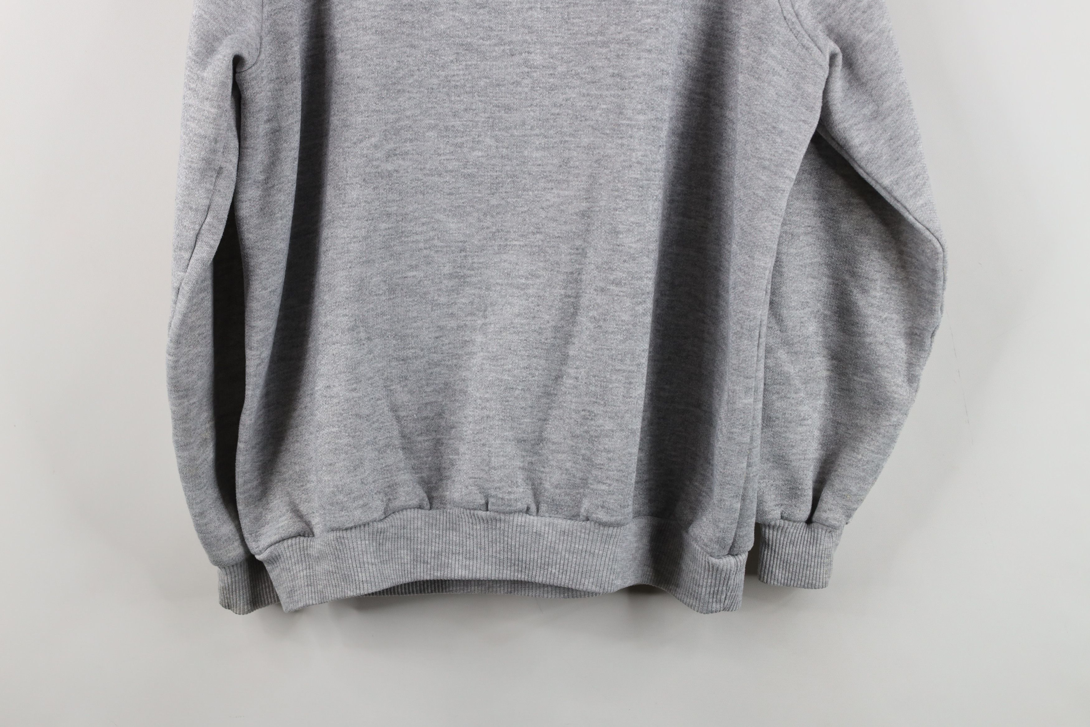Vintage Vintage 90s Streetwear Flower Sweatshirt Heather Gray Size M / US 6-8 / IT 42-44 - 12 Thumbnail