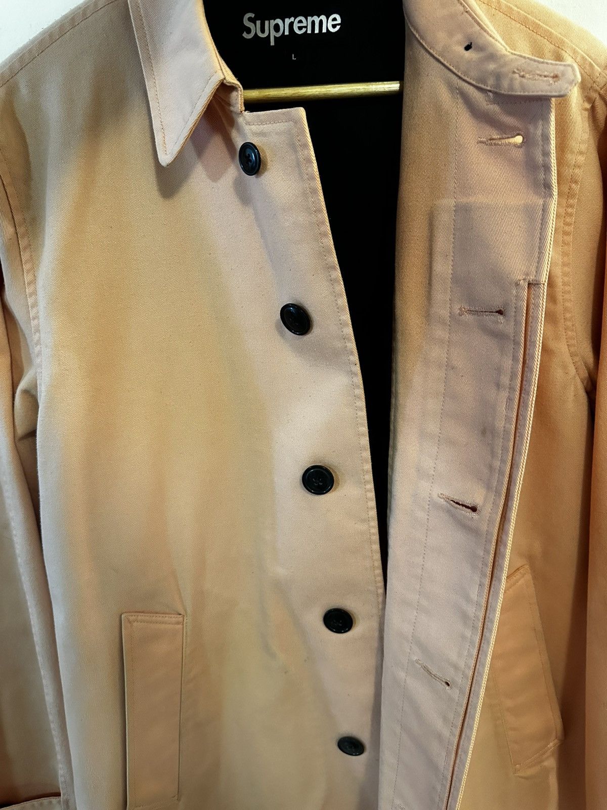 Supreme Supreme Peach Work Trench Coat Size US L / EU 52-54 / 3 - 9 Thumbnail