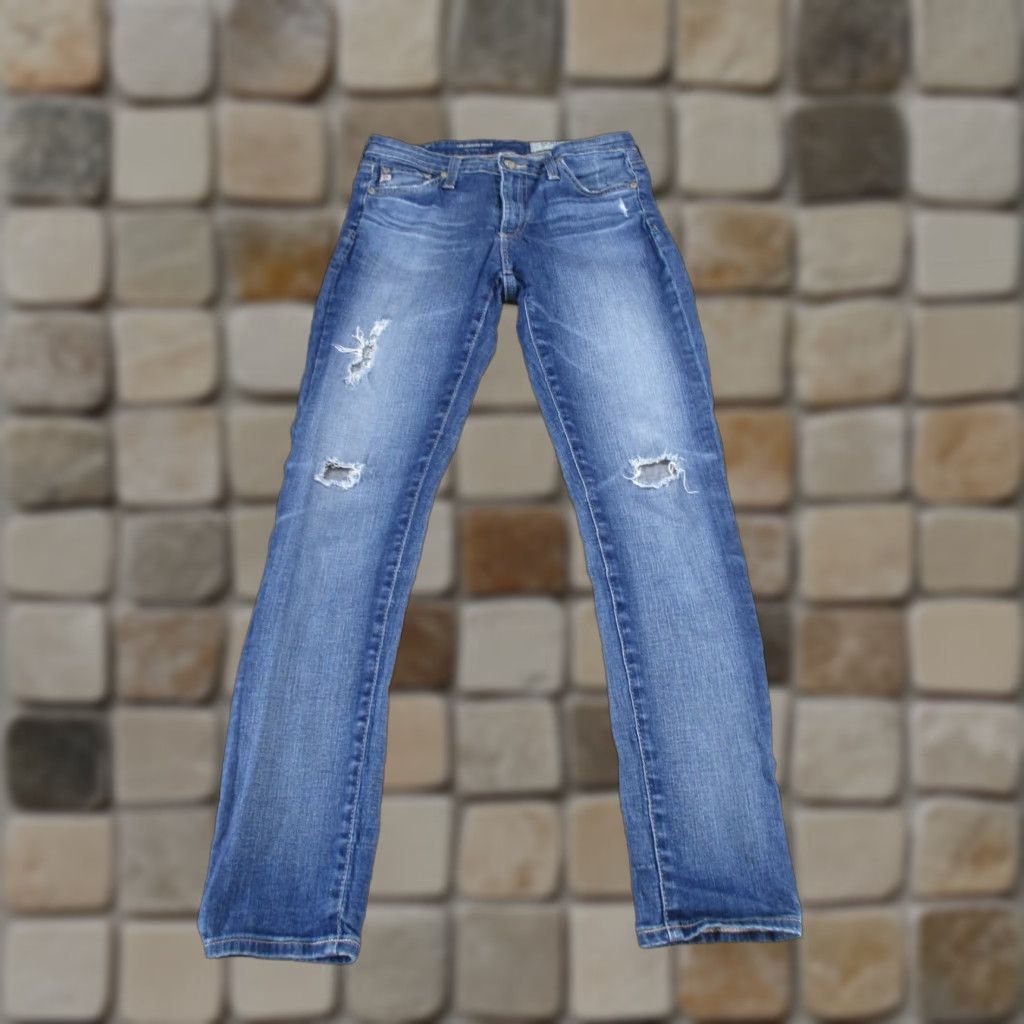 AG Jeans AG Jeans Womens 27 The Legging Ankle Medium Wash Denim Skinny Size 27" / US 4 / IT 40 - 1 Thumbnail