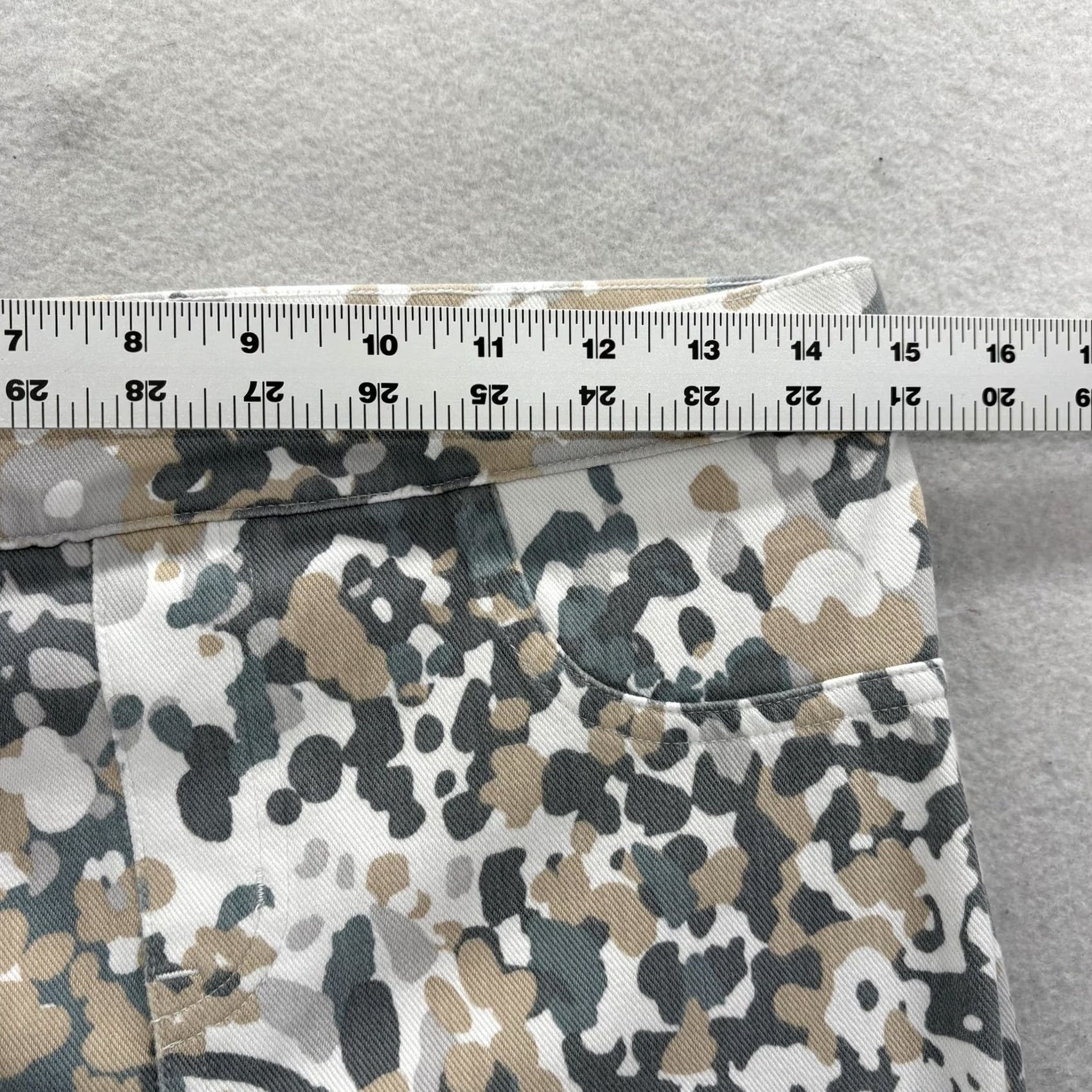 Spanx Spanx Jegging Pants Womens Large Gray Camouflage Stretch Denim Skinny Pockets Pull On Size 36" / US 14 / IT 50 - 7 Thumbnail