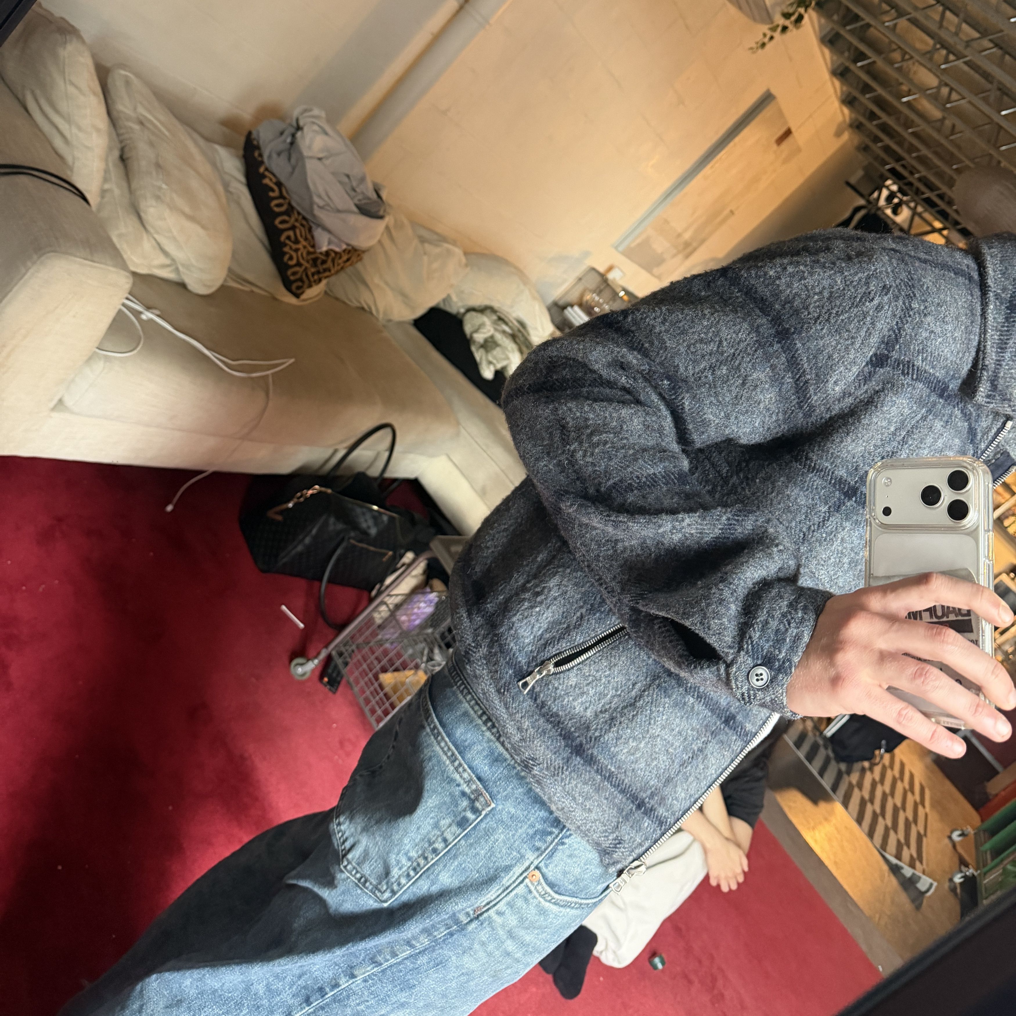 Dries Van Noten Archival Dries Van Noten Plaid Wool Zip Jacket Size US S / EU 44-46 / 1 - 6 Thumbnail