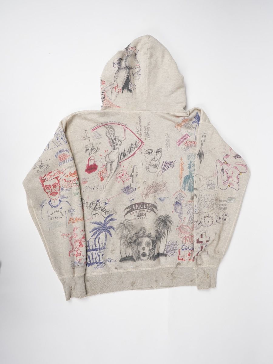 Born X Raised × Saint Michael Saint Michael x Born X Raised Graffiti Hoodie Size US M / EU 48-50 / 2 - 2 Thumbnail