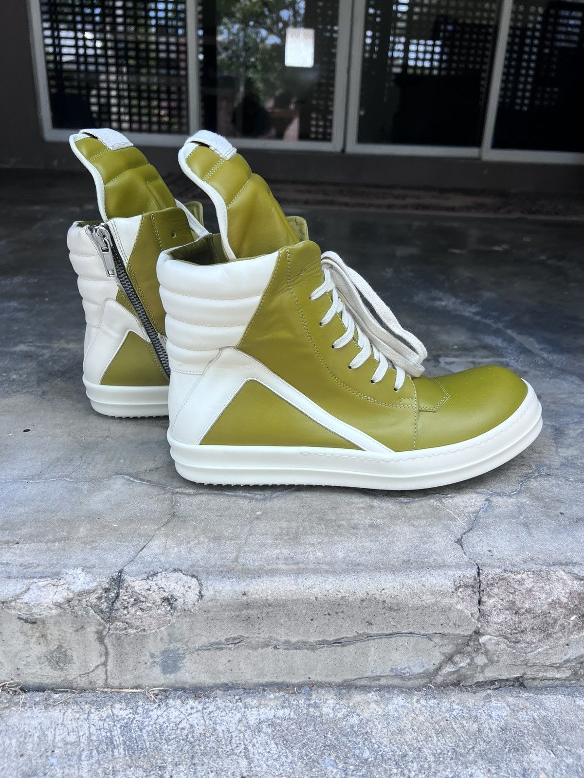 Rick Owens Olive Rick Owens Geobaskets Size US 11 / EU 44 - 2 Thumbnail
