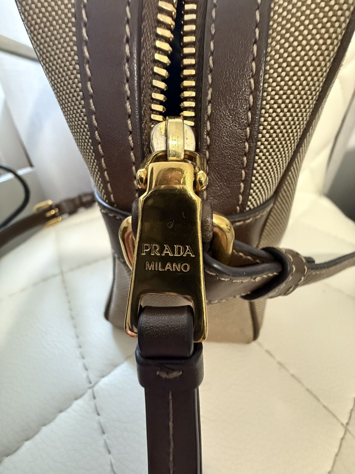 Prada City Calf-Trimmed Canapa Logo Camera Bag Size ONE SIZE - 4 Thumbnail