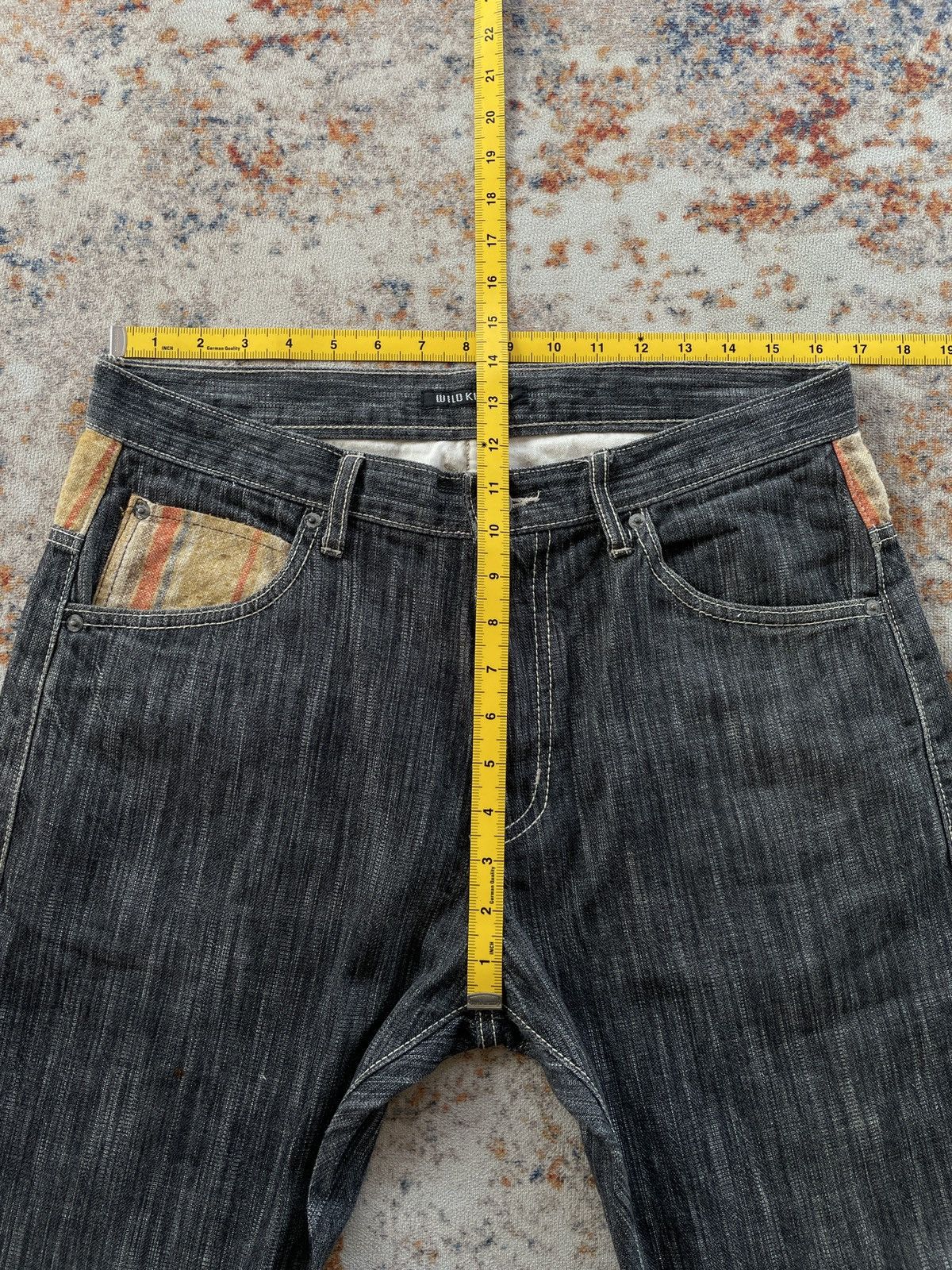 Japanese Brand WILD KHAKIS PATCHWORK JEANS Size US 33 - 11 Thumbnail