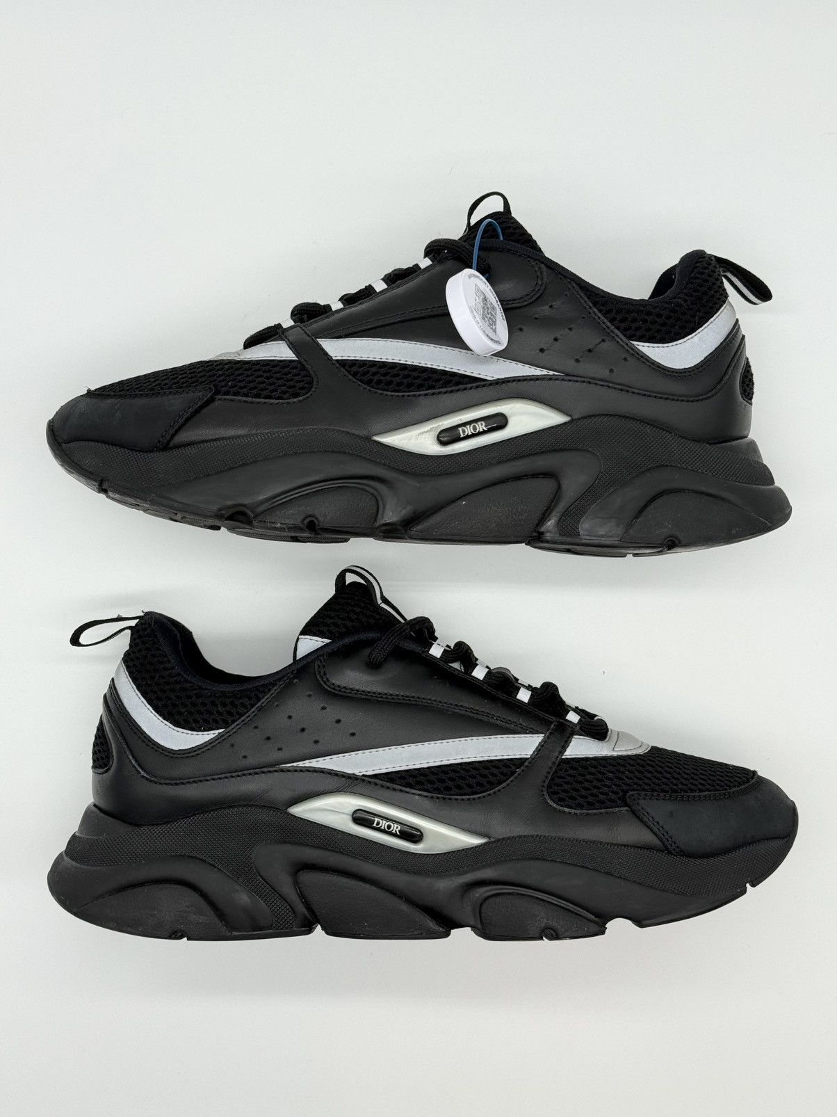 Dior Size 13 - Dior B22 Black Reflective Size US 13 / EU 46 - 2 Thumbnail