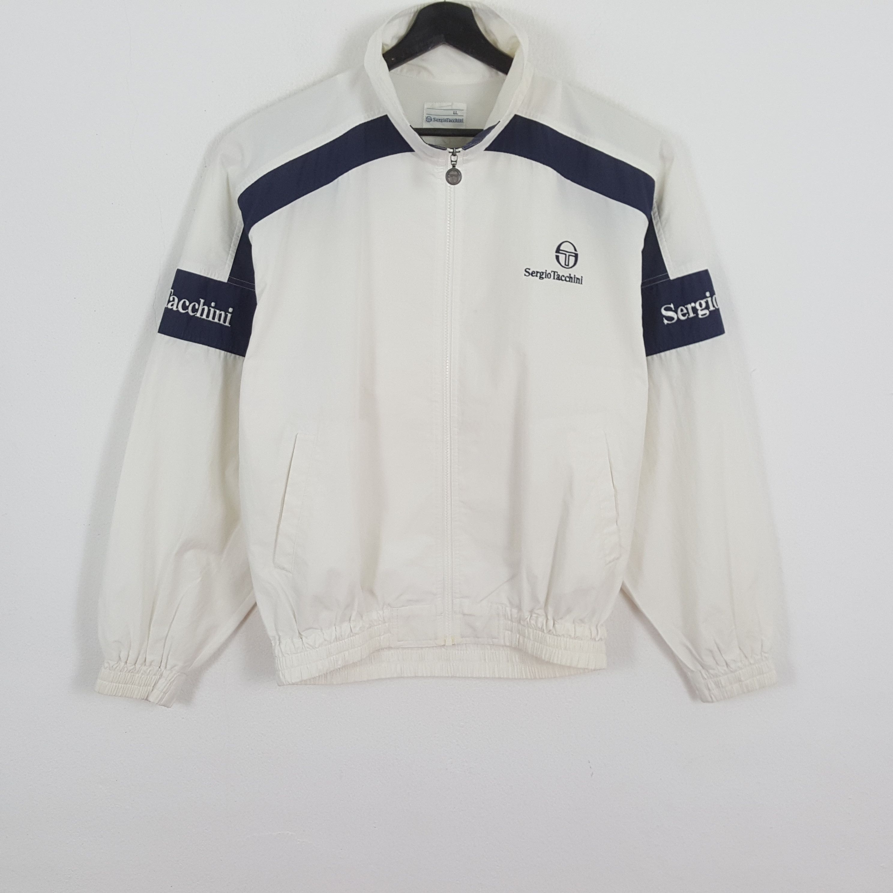 Sergio Tacchini × Vintage SERGIO TACCHINI Sportswear Style Jacket Size US XL / EU 56 / 4 - 1 Thumbnail