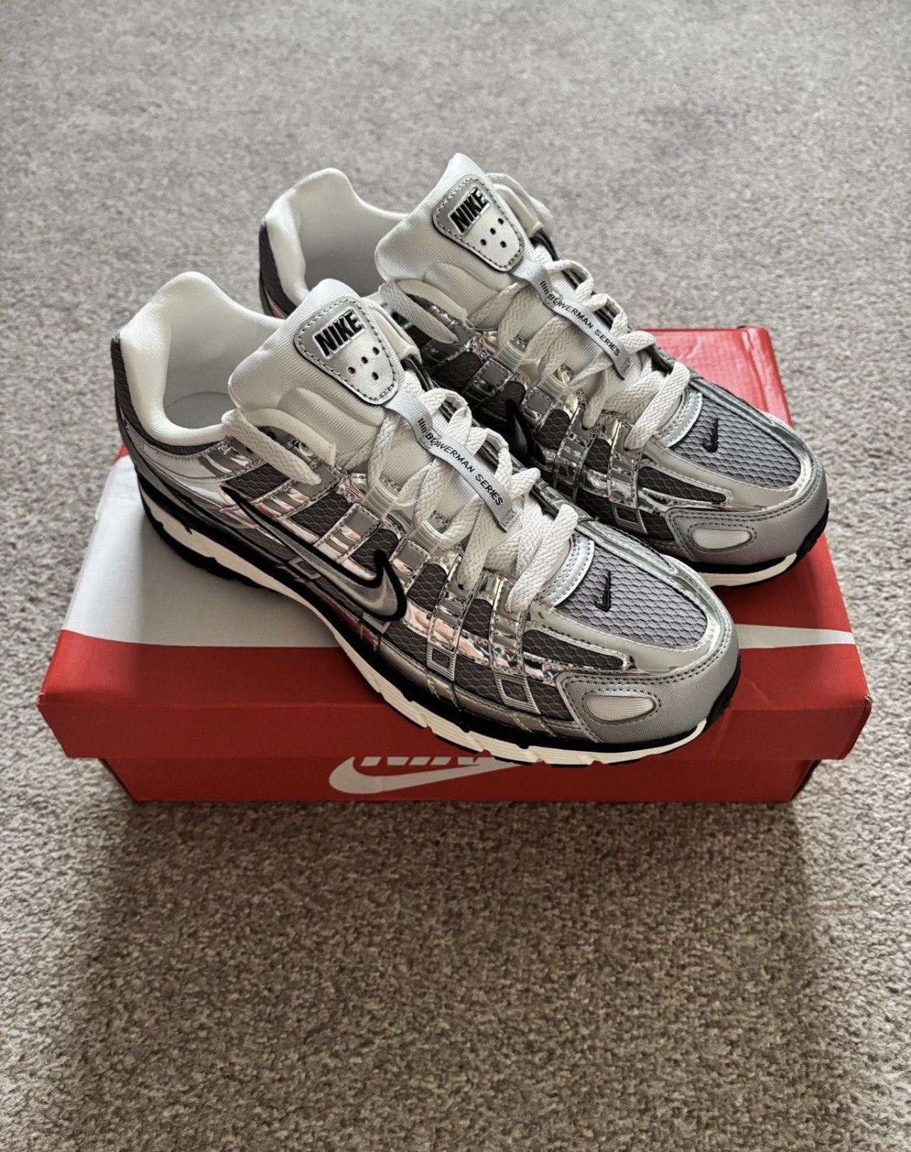 Nike Nike P6000s Metallic Silver UK size 8.5 comes witj box Size US 8.5 / EU 41-42 - 1 Thumbnail