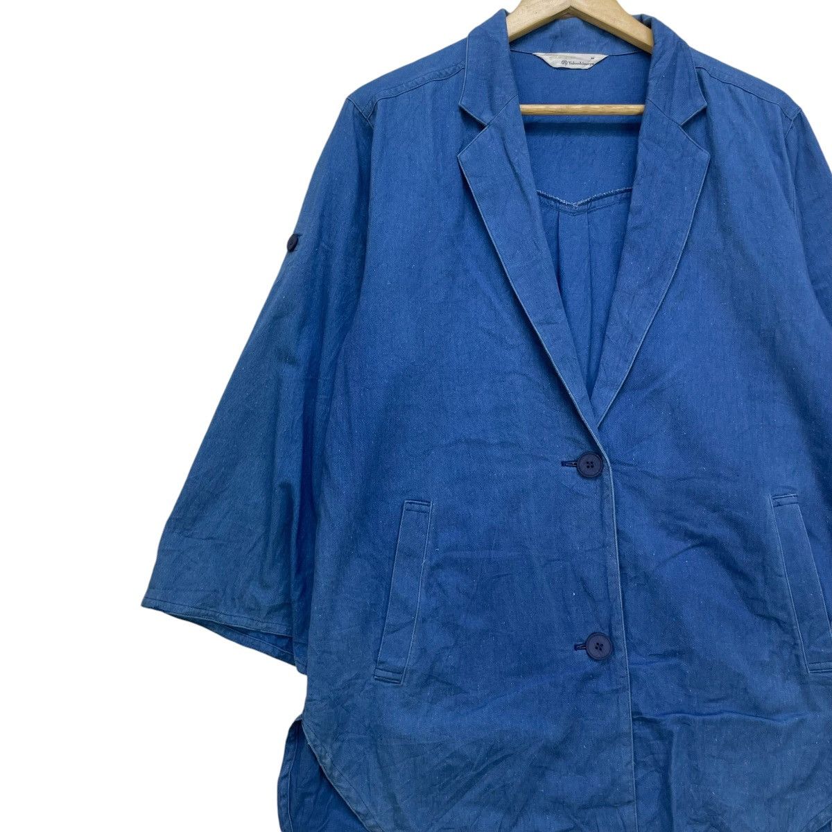 Indigo × Japanese Brand × Yohji Yamamoto Vintage Japan Brand Takashimaya Indigo Jacket Size M / US 6-8 / IT 42-44 - 3 Thumbnail
