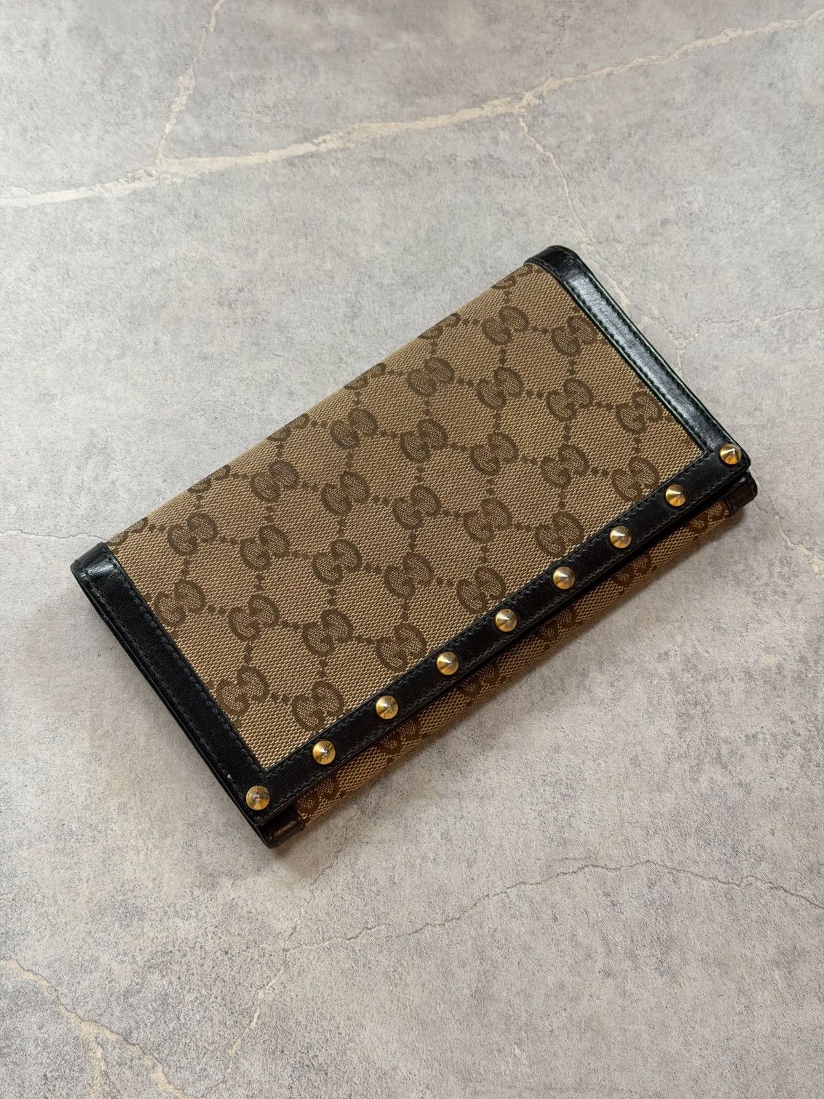 Gucci GUCCI Tom Ford FW2003 Studded Monogram Flap Wallet Vintage Size ONE SIZE - 1 Thumbnail