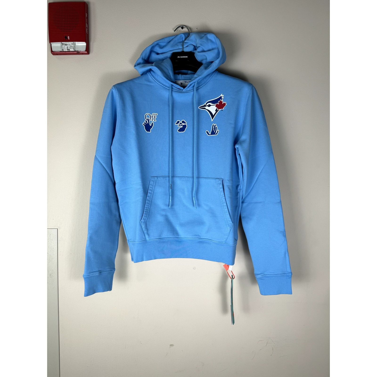 Light blue off white hoodie 2025