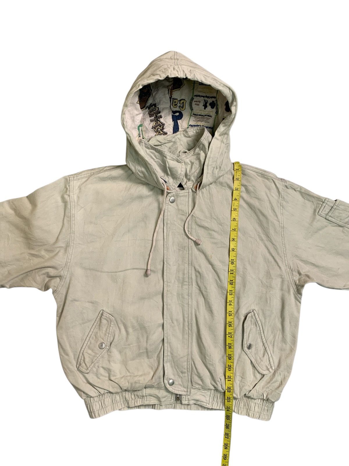 Japanese Brand Rare Design Vintage Heureuy Hooded Bomber Jacket Size US M / EU 48-50 / 2 - 11 Thumbnail