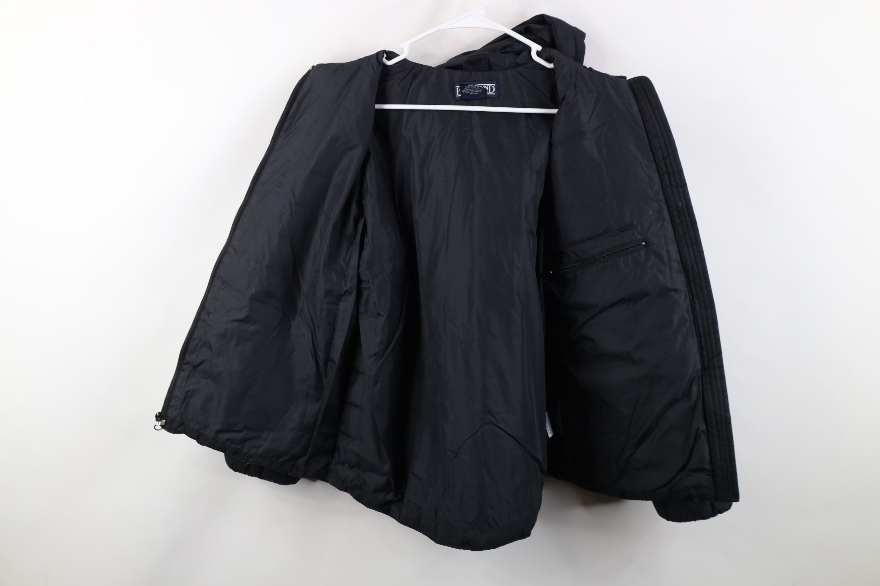Lands' End Vintage 90s Lands End Down Quilted Hooded Puffer Jacket Size S / US 4 / IT 40 - 9 Thumbnail