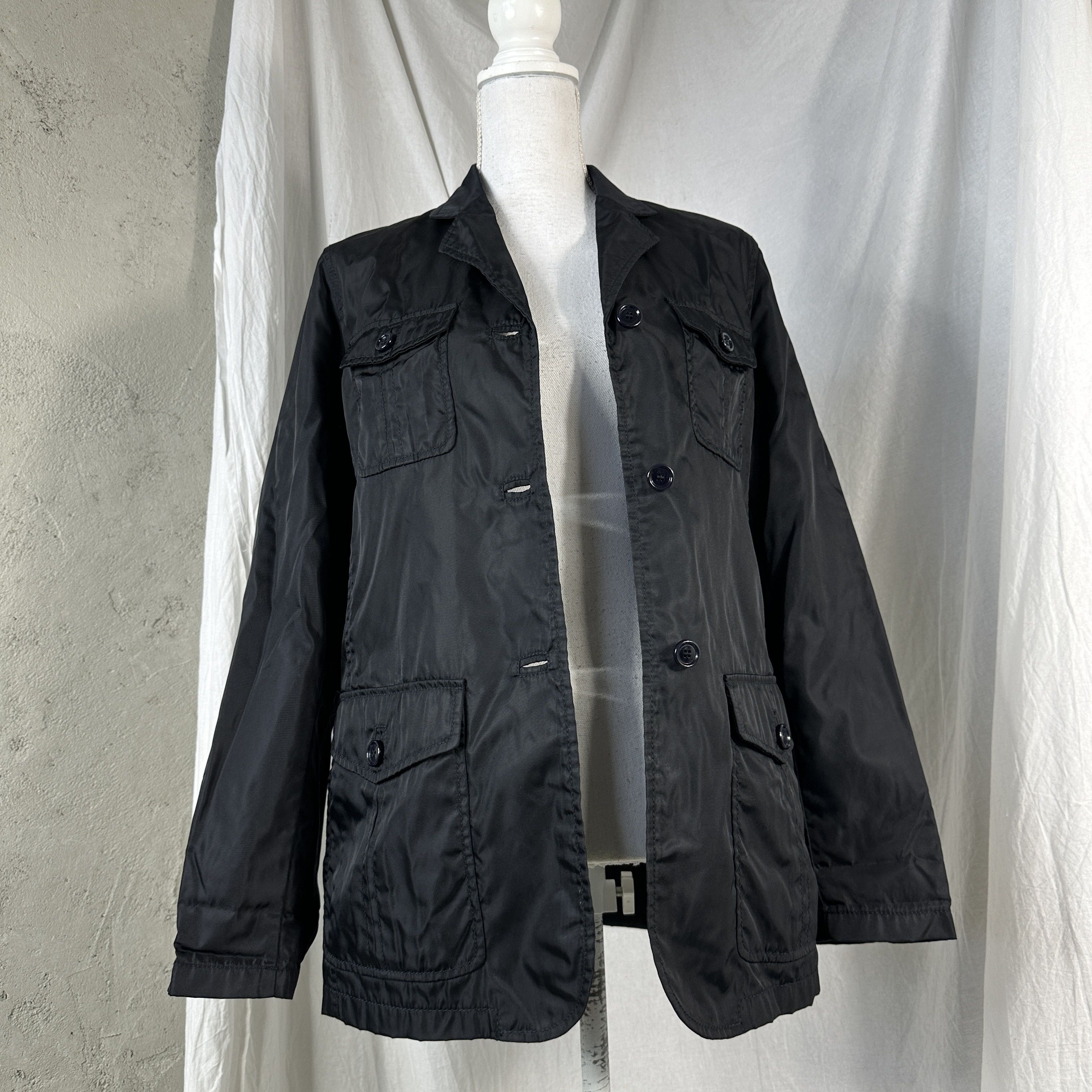 Prada × Vintage Vintage Nylon Preppy Elegant Old Money Prada Coat 00s Size M / US 6-8 / IT 42-44 - 5 Thumbnail