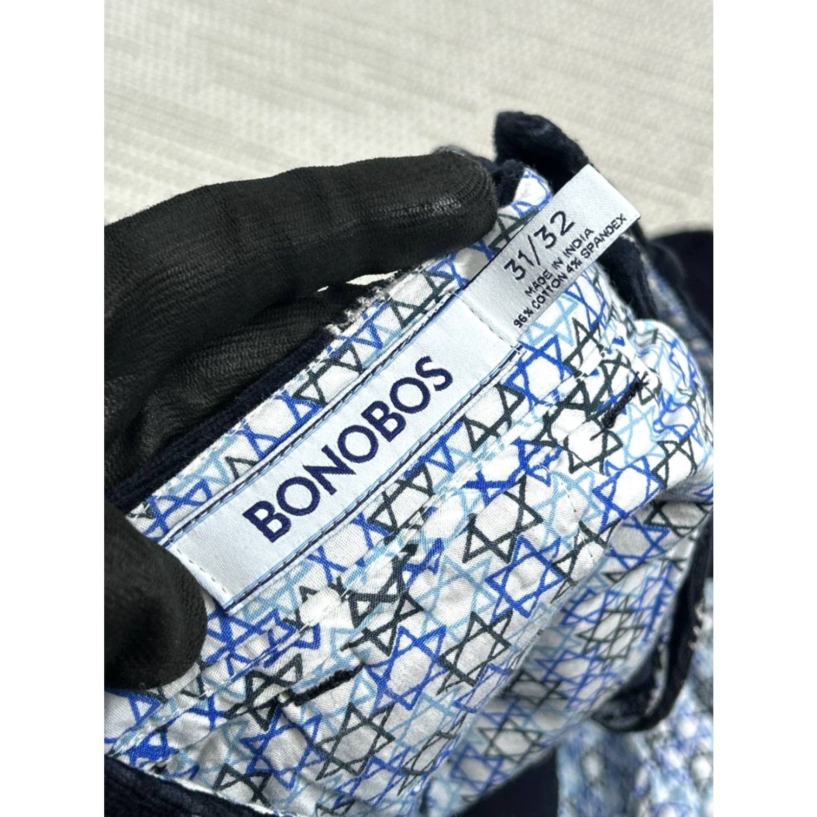 Bonobos Bonobos Chino Pants Men 31x32 Blue Corduroy Regular Straight Size US 31 - 3 Thumbnail