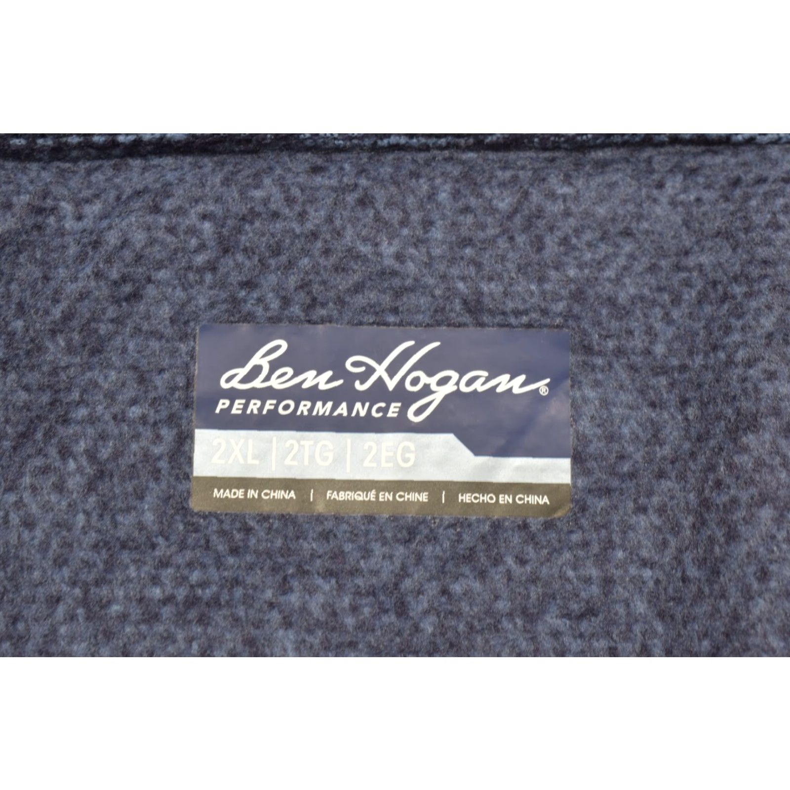 Hogan Ben Hogan Performance Men's 2XL Jacket Blue Fleece Full Zip Lightweight Size US XXL / EU 58 / 5 - 6 Thumbnail