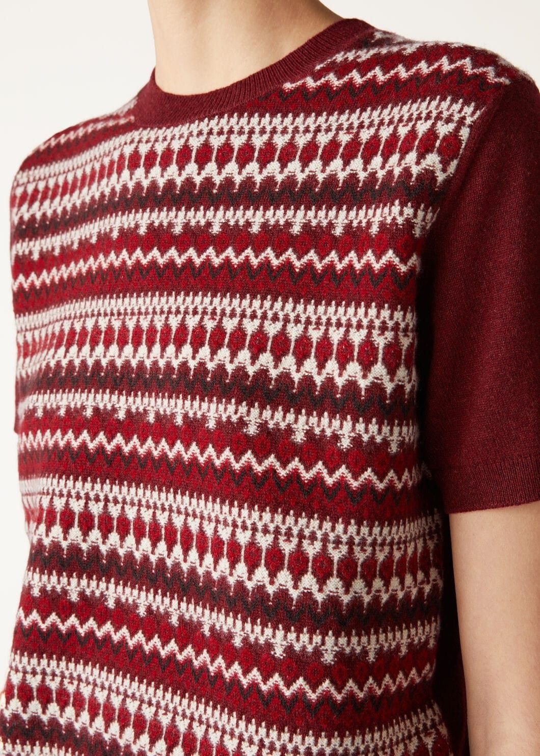 Loro Piana o1w1db10825 FA06306 Alpe Pile Crewneck Sweater in Red Size XS / US 0-2 / IT 36-38 - 3 Thumbnail