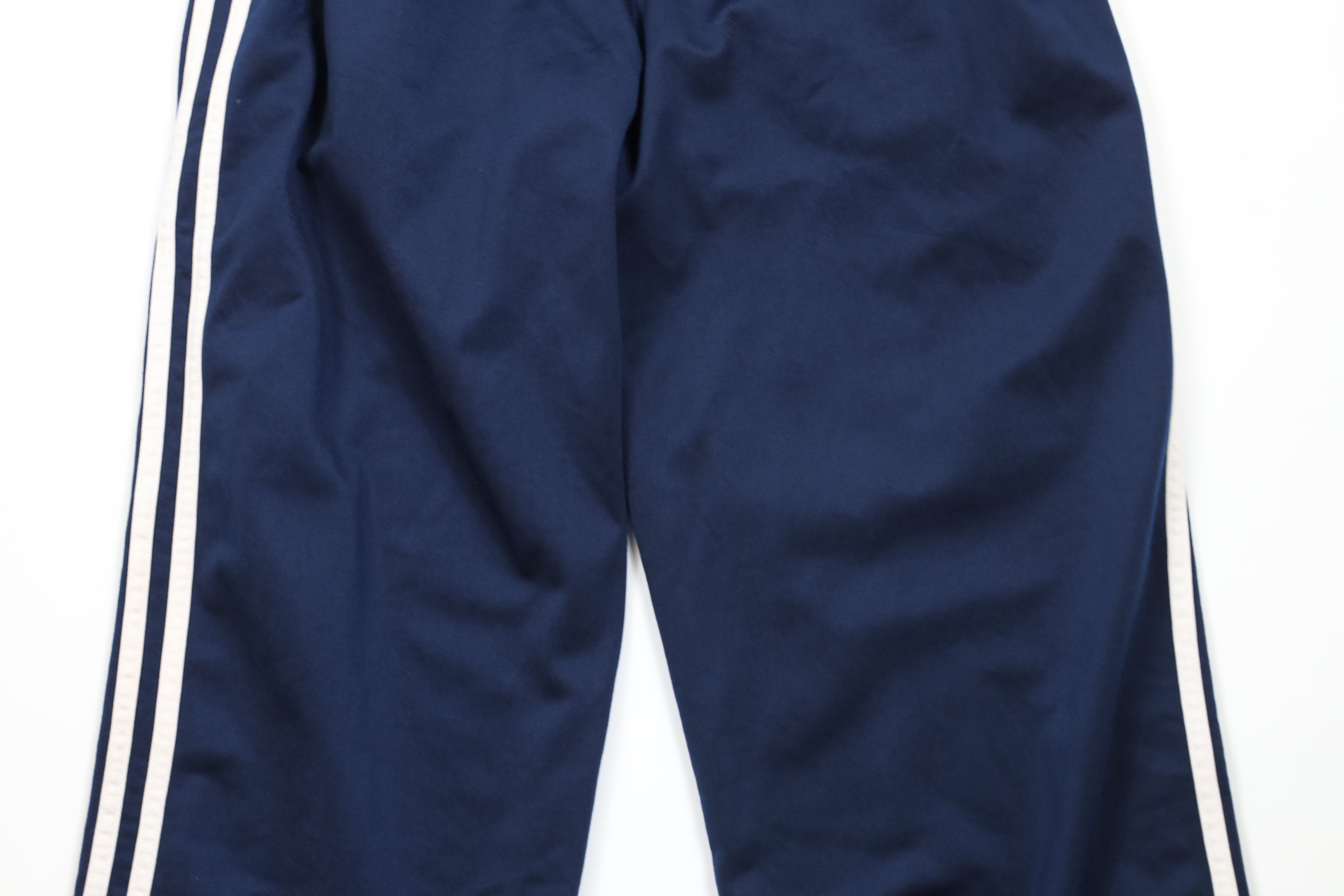Adidas × Vintage Vintage Adidas Striped Wide Leg Sweatpants Pants Navy Blue Size US 34 / EU 50 - 14 Thumbnail