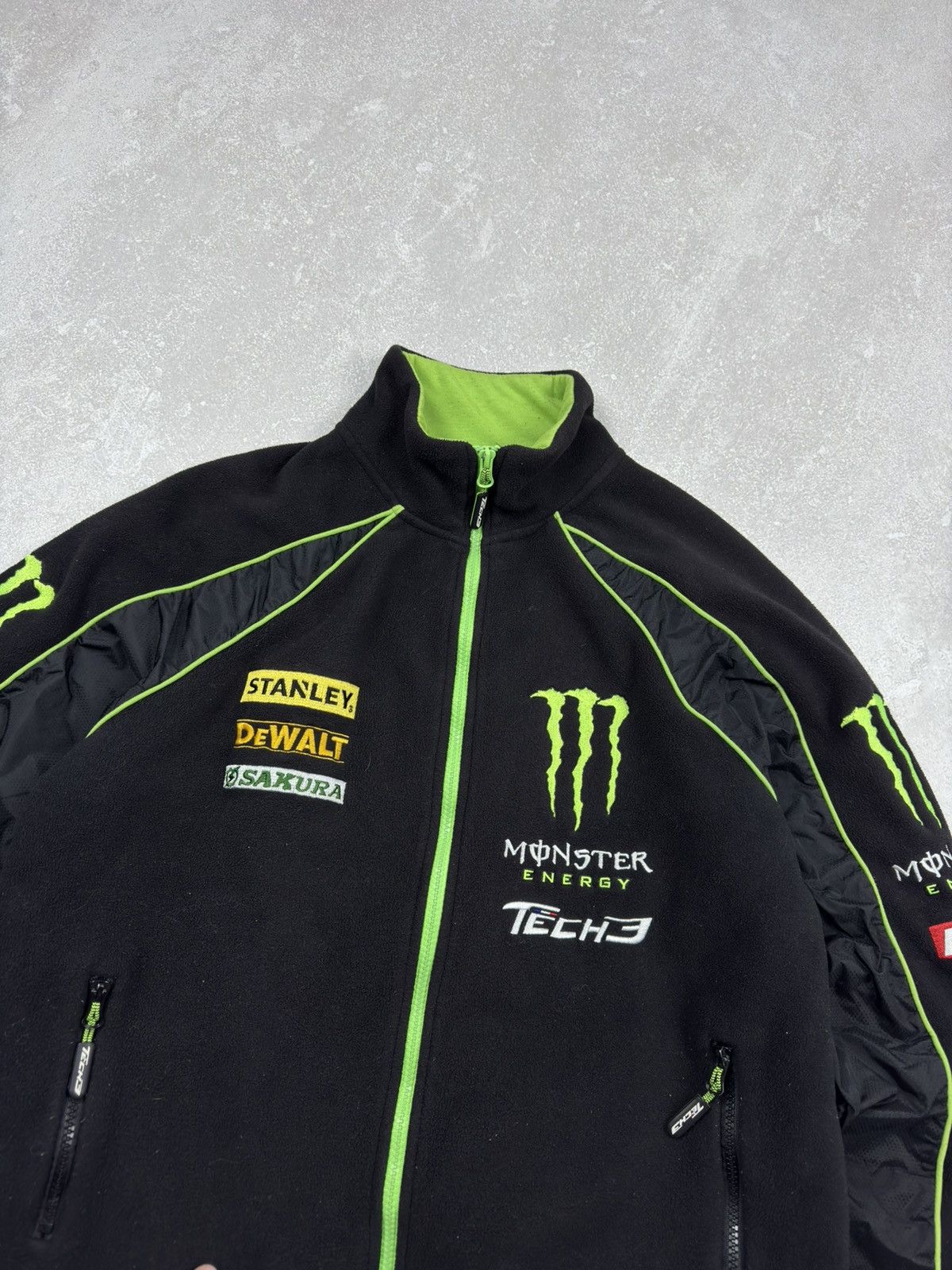 Fox Racing Monster Energy Tech3 MotoGP Vintage Racing Fleece Jacket Y2K Size US S / EU 44-46 / 1 - 6 Thumbnail