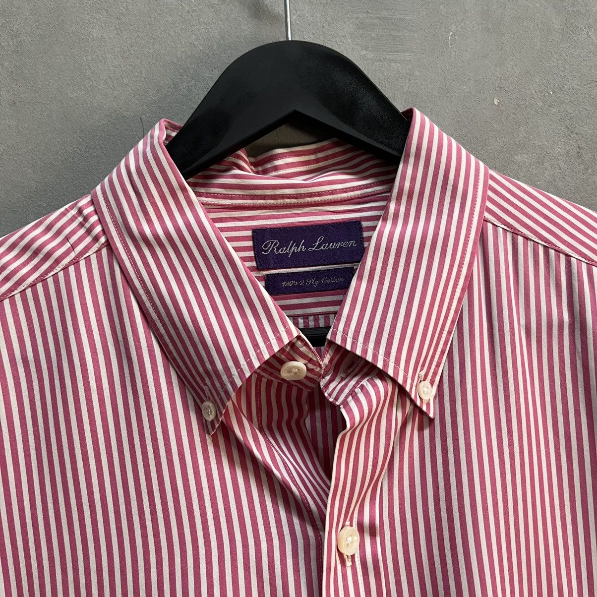 Ralph Lauren Purple Label Ralph Lauren Purple Label Striped Shirt Size US L / EU 52-54 / 3 - 2 Thumbnail