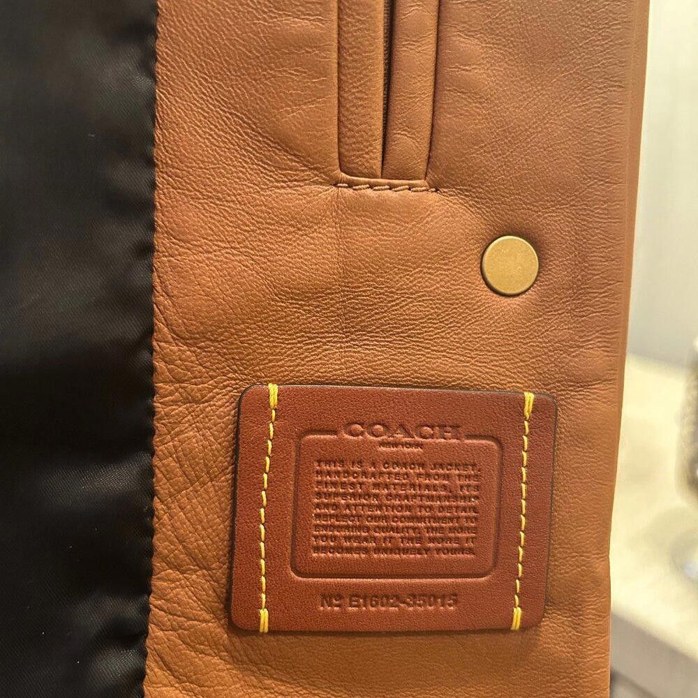 Coach Coach Lightweight Leather Jacket Size L / US 10 / IT 46 - 5 Thumbnail