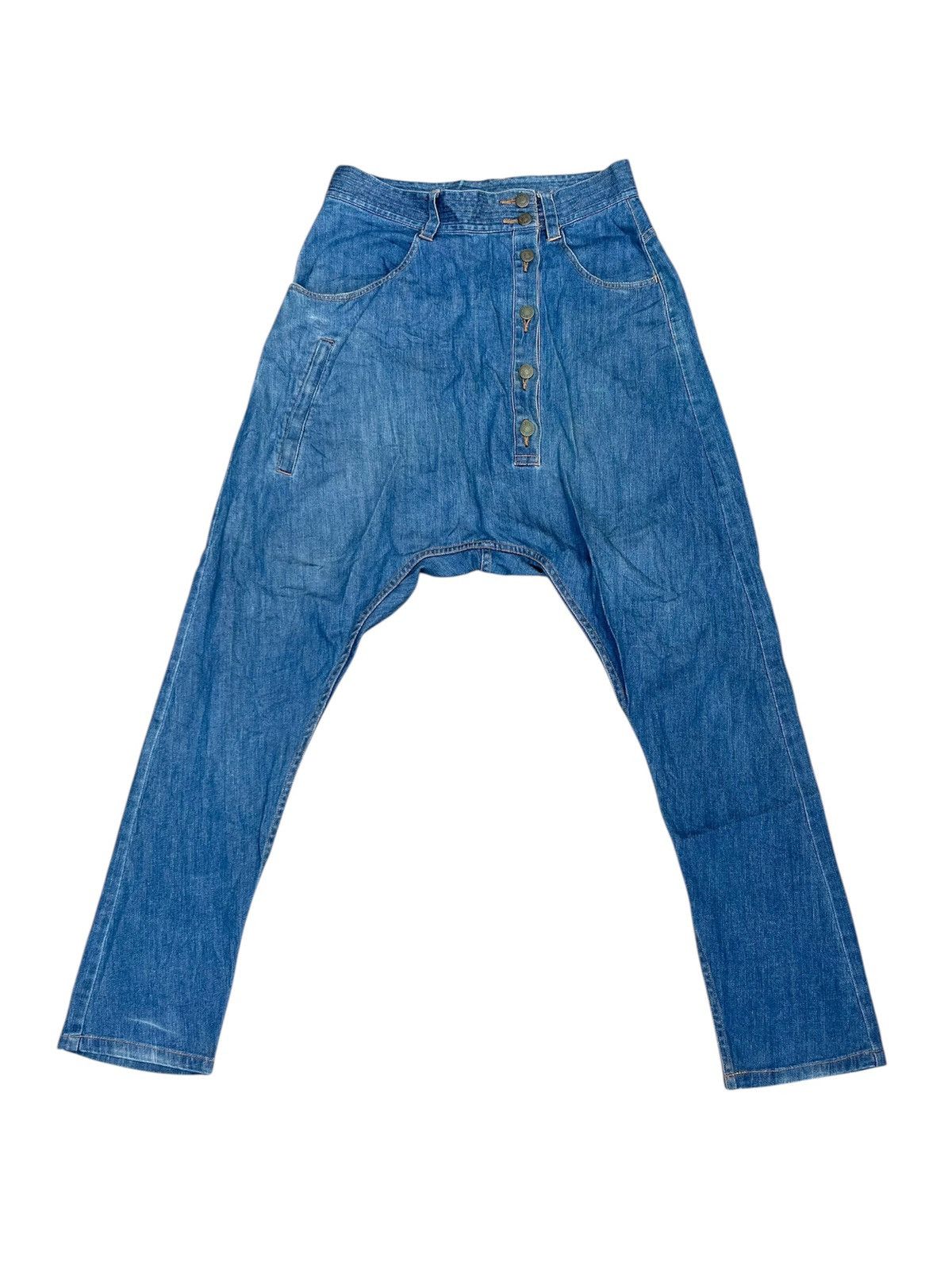 Issey Miyake Issey Miyake By Tsumori Chisato Drop Crotch Denim Pants Size US 28 / EU 44 - 1 Thumbnail