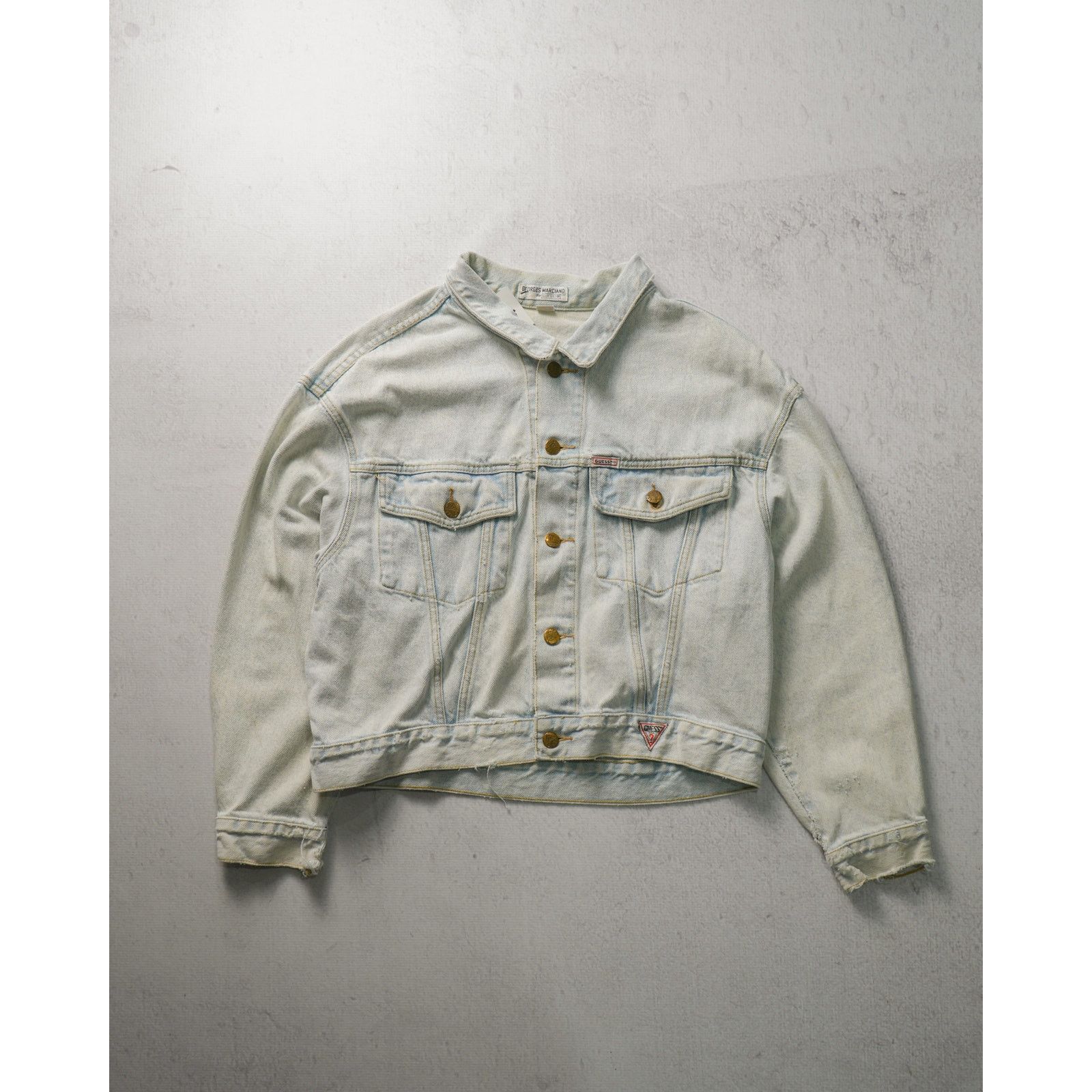 Guess Vintage 90s Guess Pre-owned Denim Jacket - Women's Large Size L / US 10 / IT 46 - 1 Thumbnail