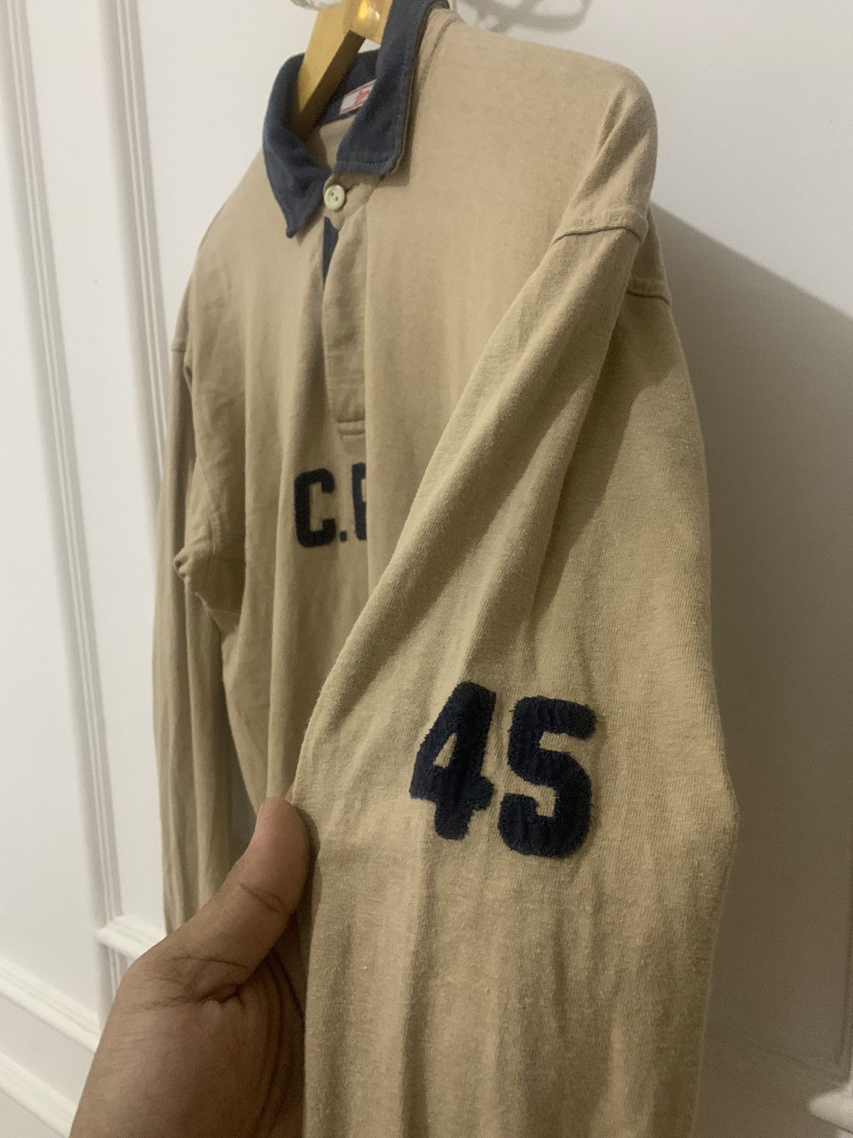 45rpm × Kapital × Vintage 1990s 45rpm – C.RW Polo Long Sleeve Shirt Japan Made Size US L / EU 52-54 / 3 - 7 Thumbnail