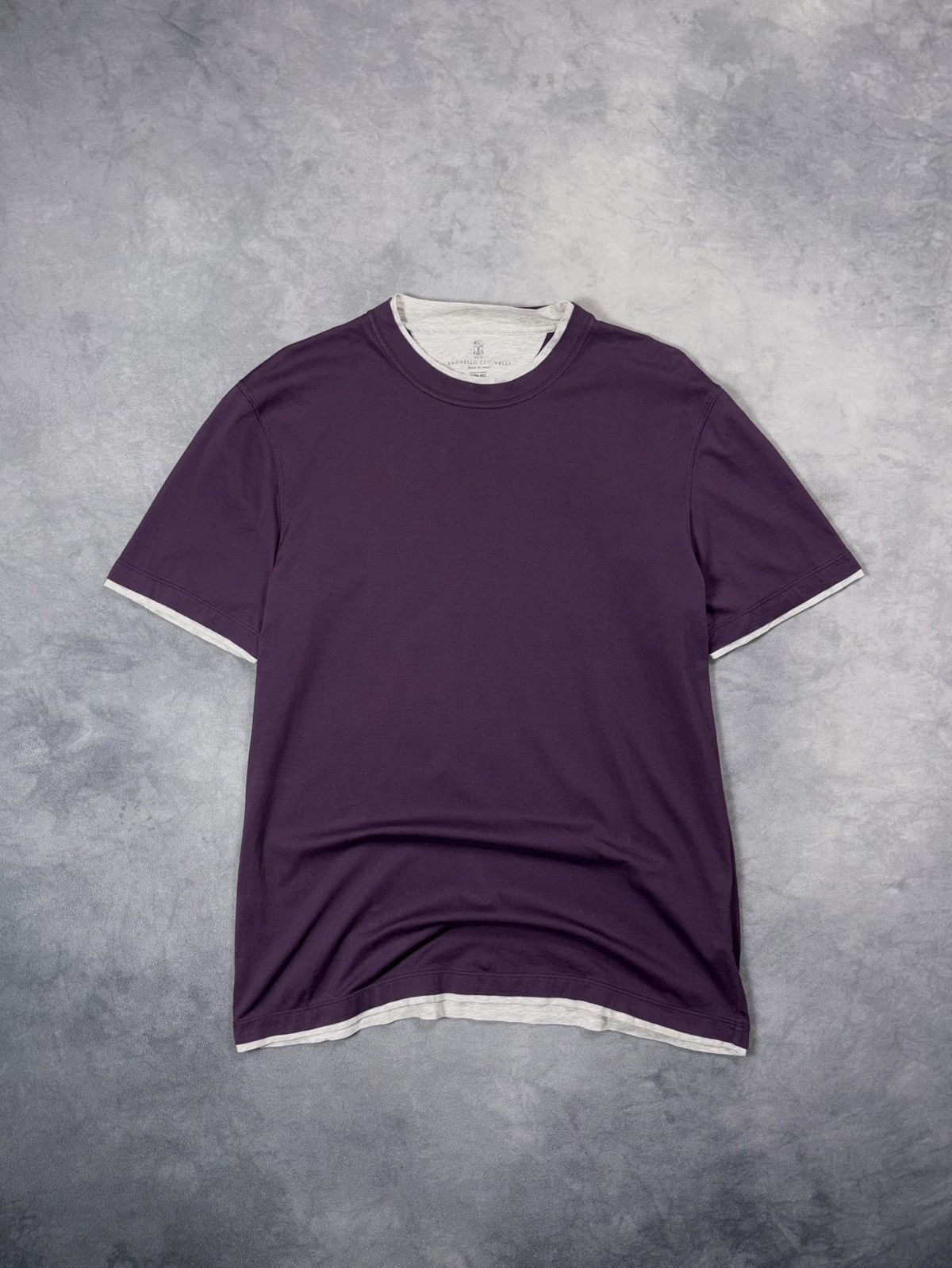 Brunello Cucinelli BRUNELLO CUCINELLI VINTAGE LUXURY LAYERED T SHIRT Size US XL / EU 56 / 4 - 1 Thumbnail
