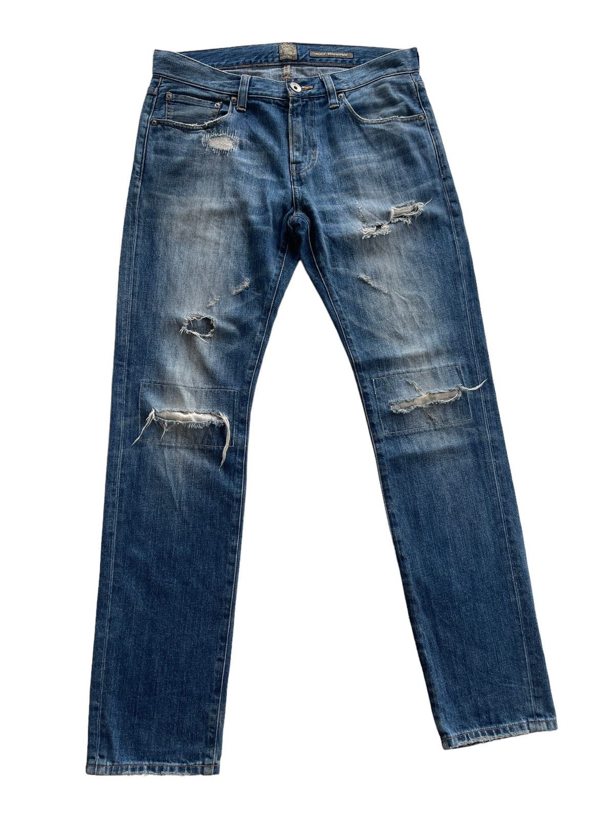 Japanese Brand Ripped Distressed StreetWear Denim Size US 33 - 3 Thumbnail
