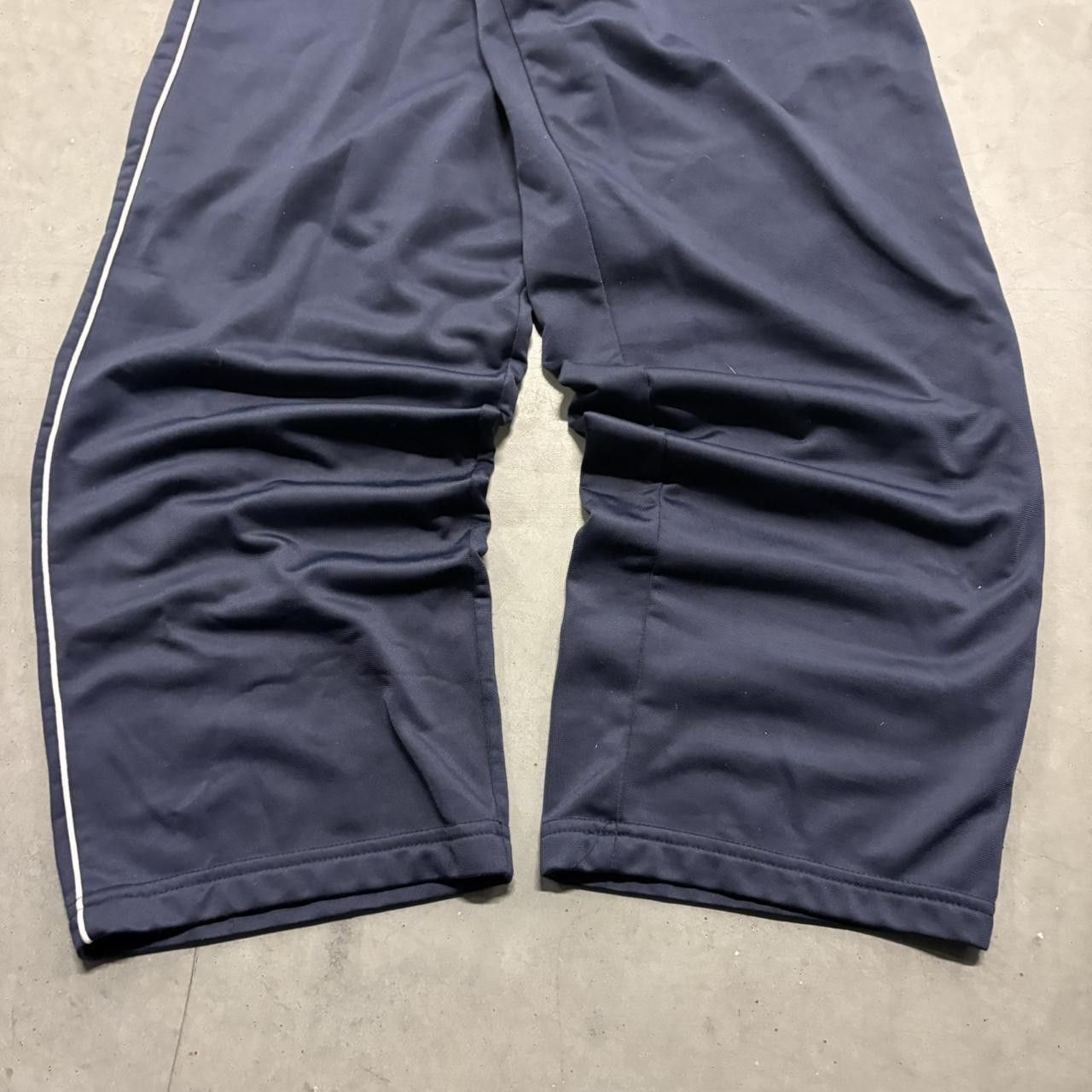 Japanese Brand Crazy Vintage Y2K/2000s Navy Blue Striped Zoey and Beth Trackpants! Size US 32 / EU 48 - 3 Thumbnail