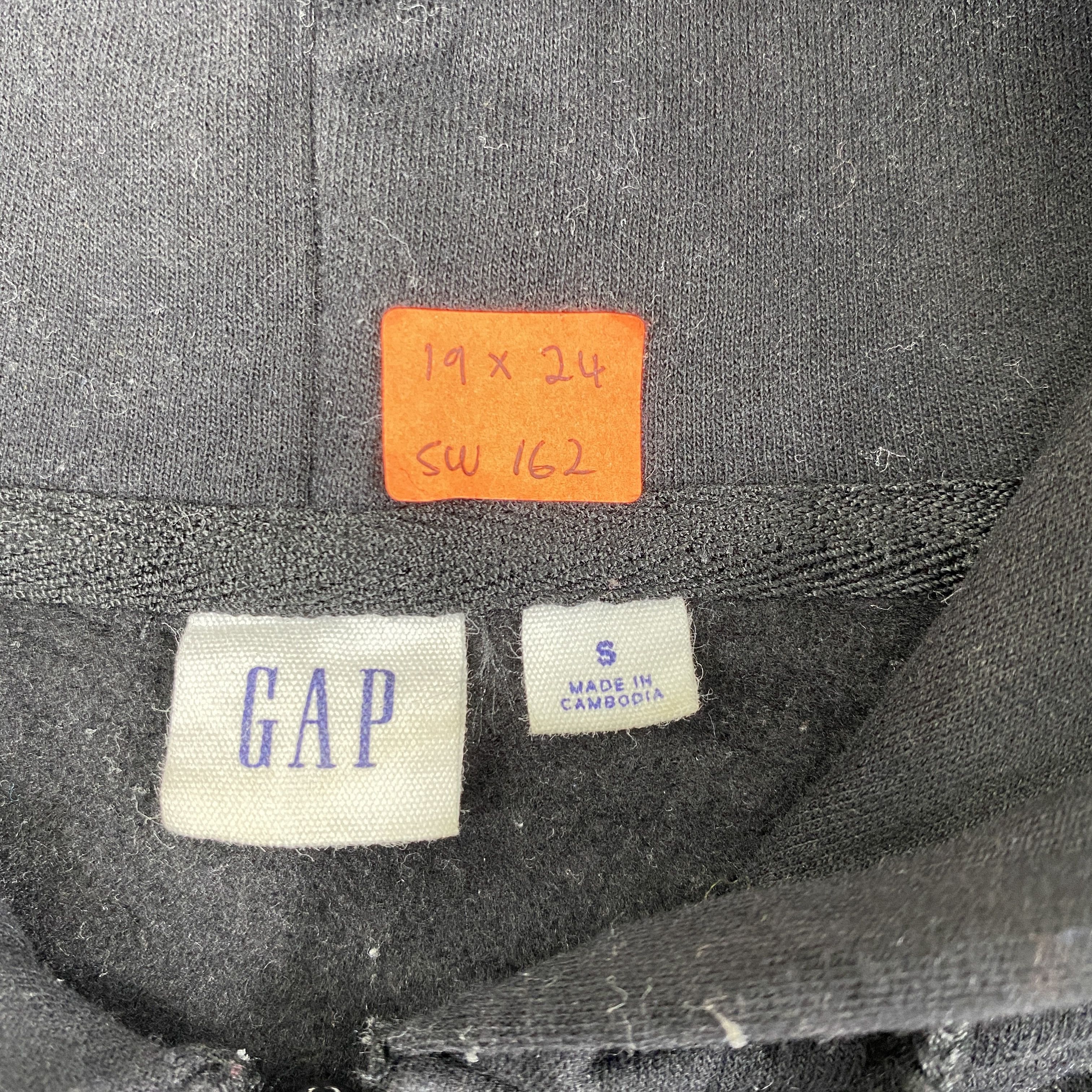 Gap Vintage Gap Black Hoodie -SW162 Size US XS / EU 42 / 0 - 4 Thumbnail