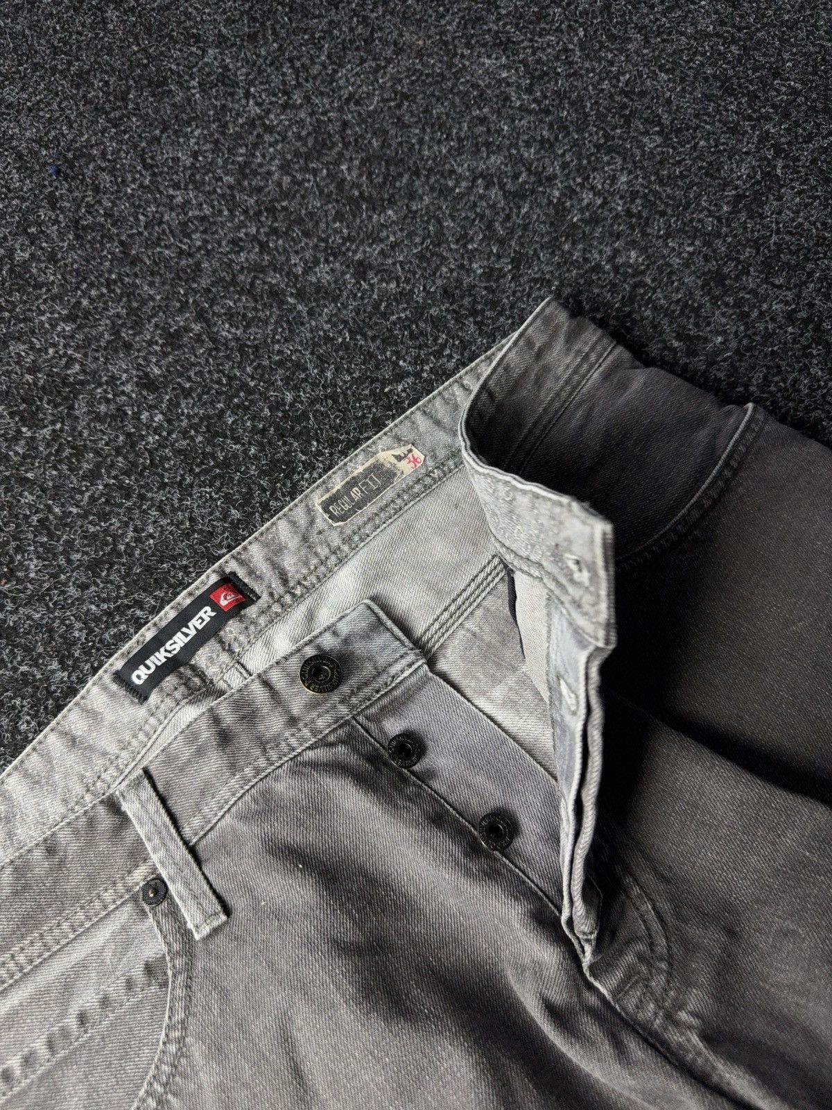 Quiksilver Crazy Vintage Quiksilver Custom Baggy Faded Denim pants Y2K Size US 36 / EU 52 - 5 Thumbnail