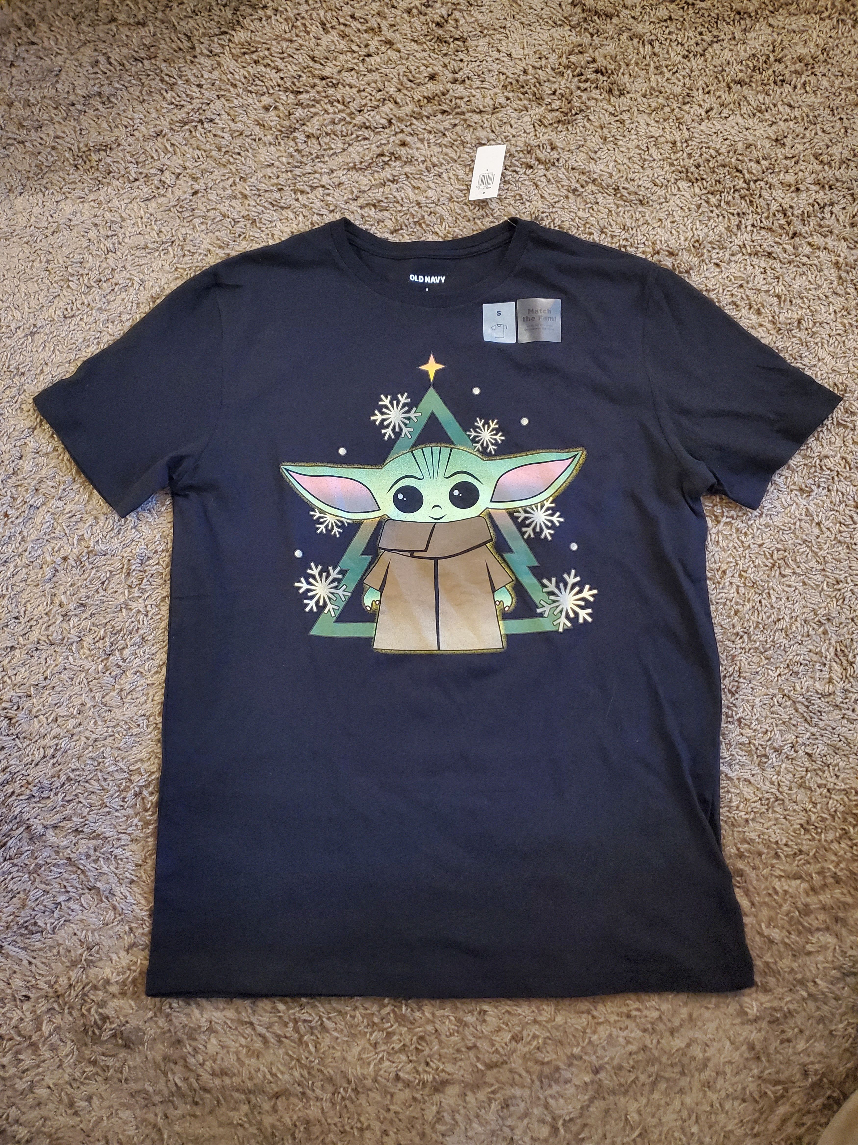 Old Navy *NWT* Black Star Wars Grogu Christmas T-Shirt (size S) Size US S / EU 44-46 / 1 - 1 Thumbnail